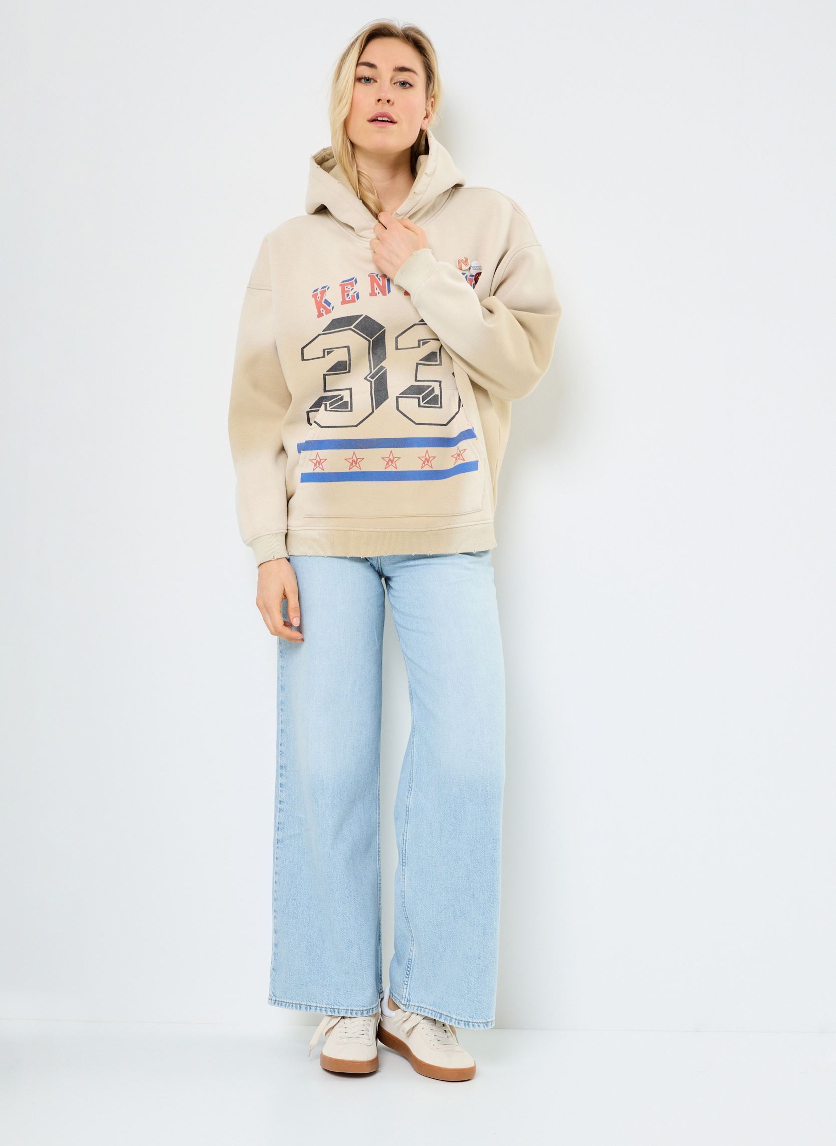 Sweats à capuche SWEATSHIRT SKYLER KENTON femme blanc Newtone Sweats à capuche SWEATSHIRT SKYLER KENTON femme blanc VINTAGENATURAL