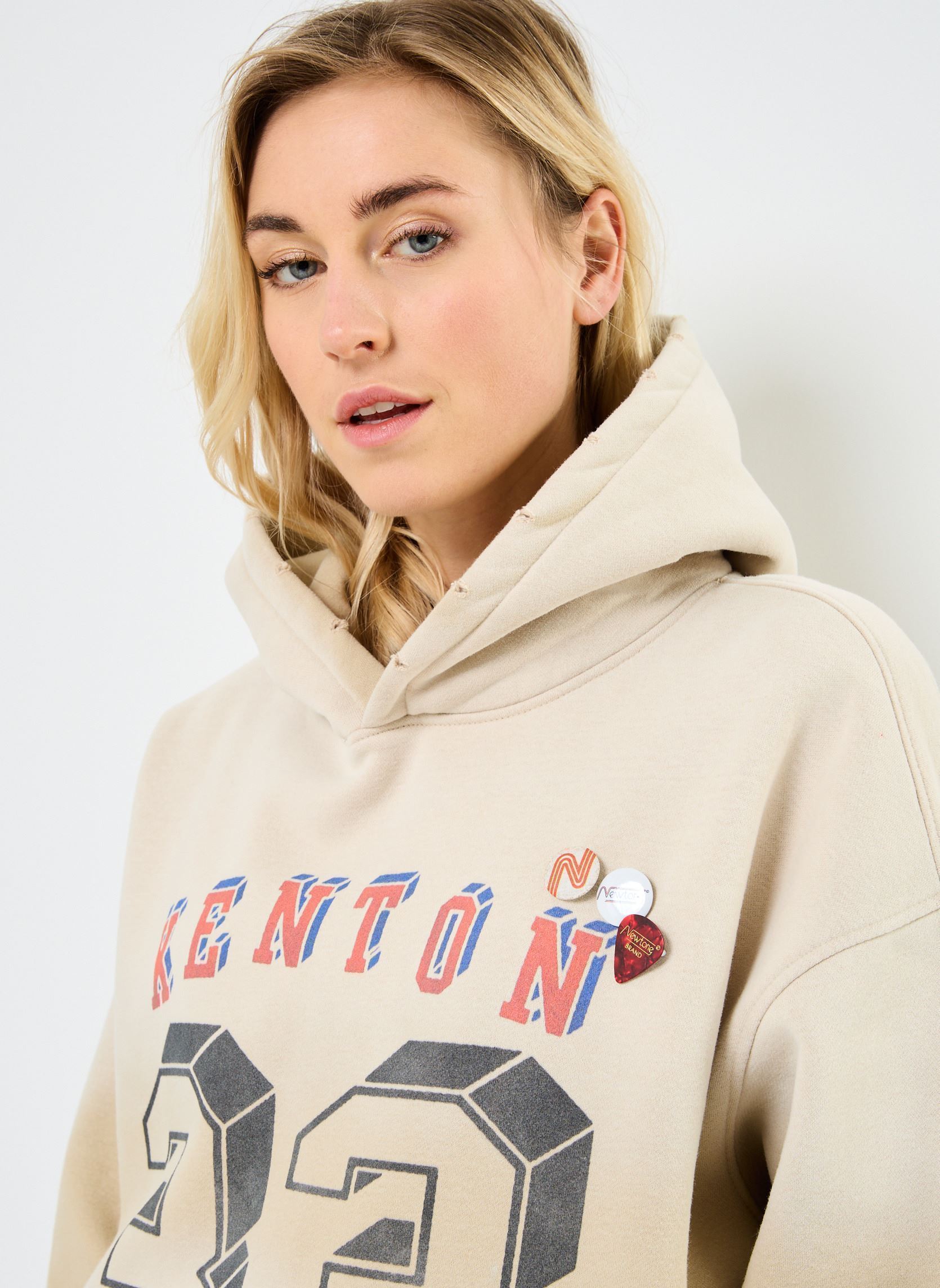 Sweats à capuche SWEATSHIRT SKYLER KENTON femme blanc Newtone Sweats à capuche SWEATSHIRT SKYLER KENTON femme blanc VINTAGENATURAL