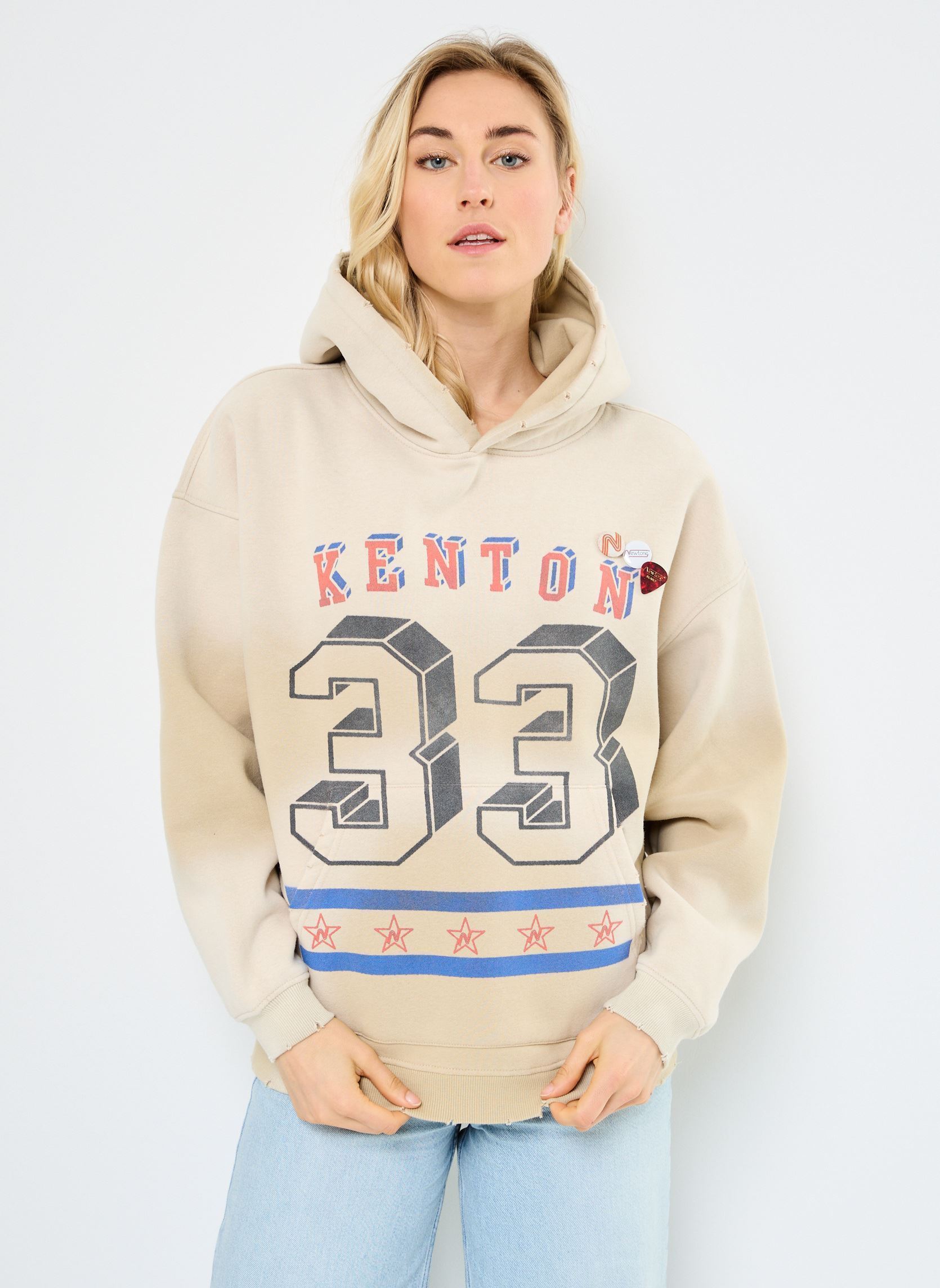 Sweats à capuche SWEATSHIRT SKYLER KENTON femme blanc Newtone Sweats à capuche SWEATSHIRT SKYLER KENTON femme blanc VINTAGENATURAL