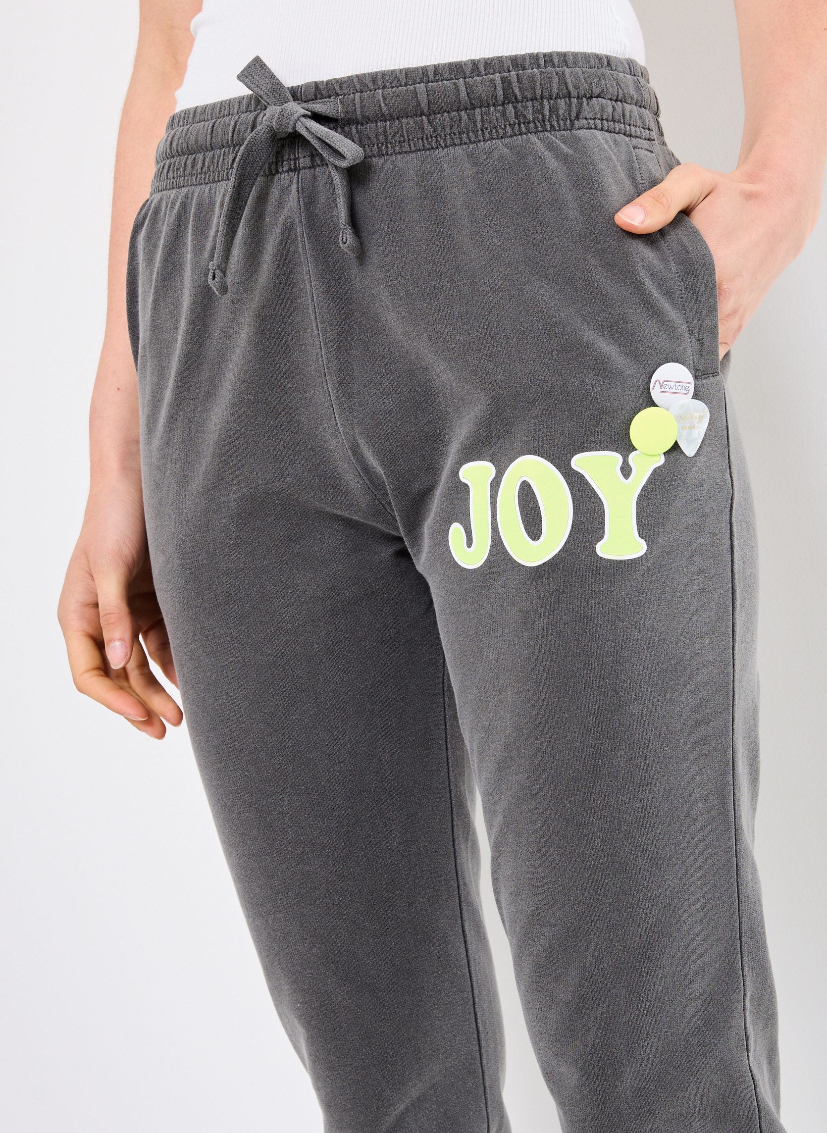 Bas de jogging SWEATPANTS JOGGER JOY femme gris Newtone Bas de jogging SWEATPANTS JOGGER JOY femme gris PEPPER