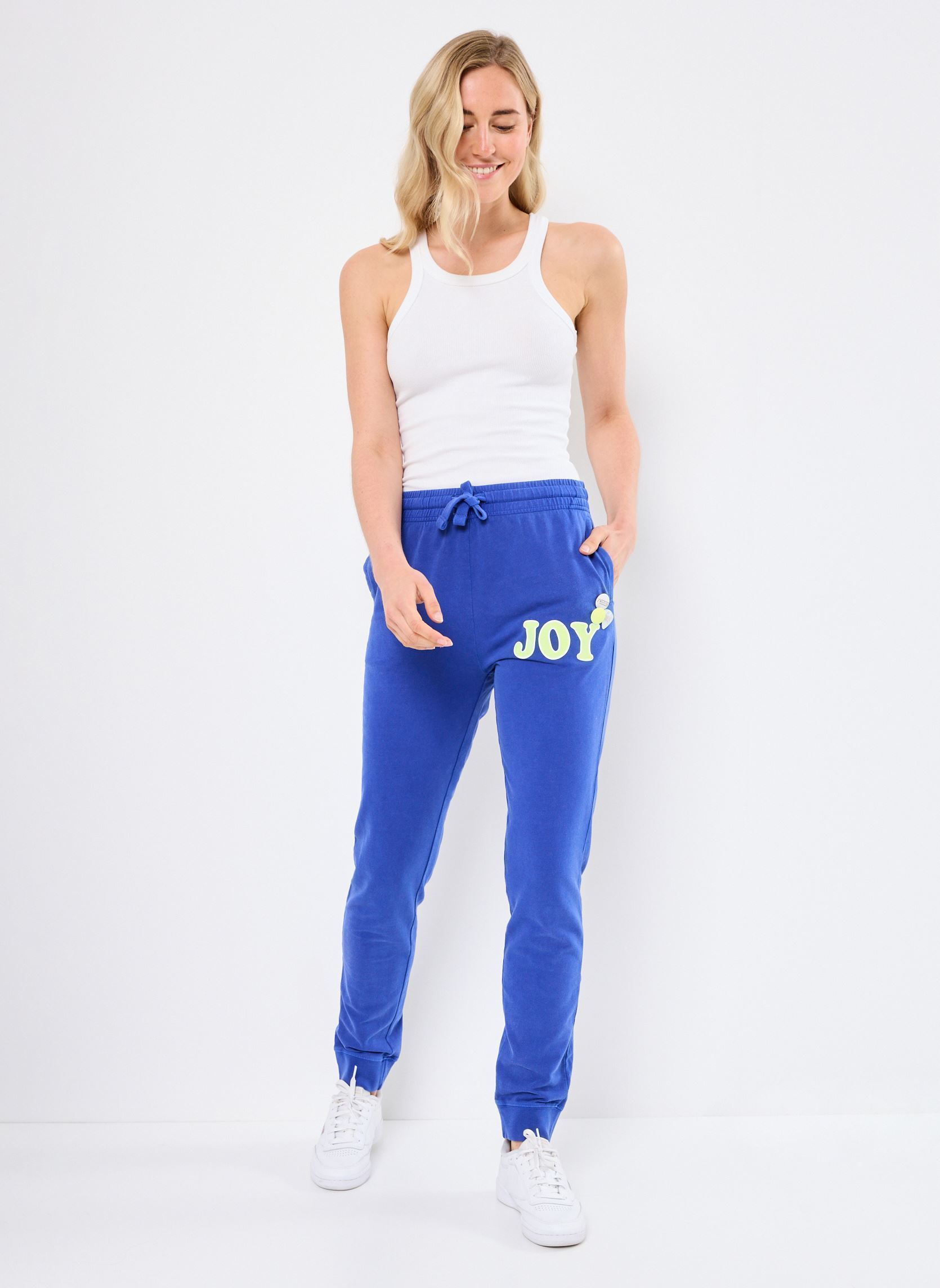 Bas de jogging SWEATPANTS JOGGER JOY femme bleu Newtone Bas de jogging SWEATPANTS JOGGER JOY femme bleu ROYAL