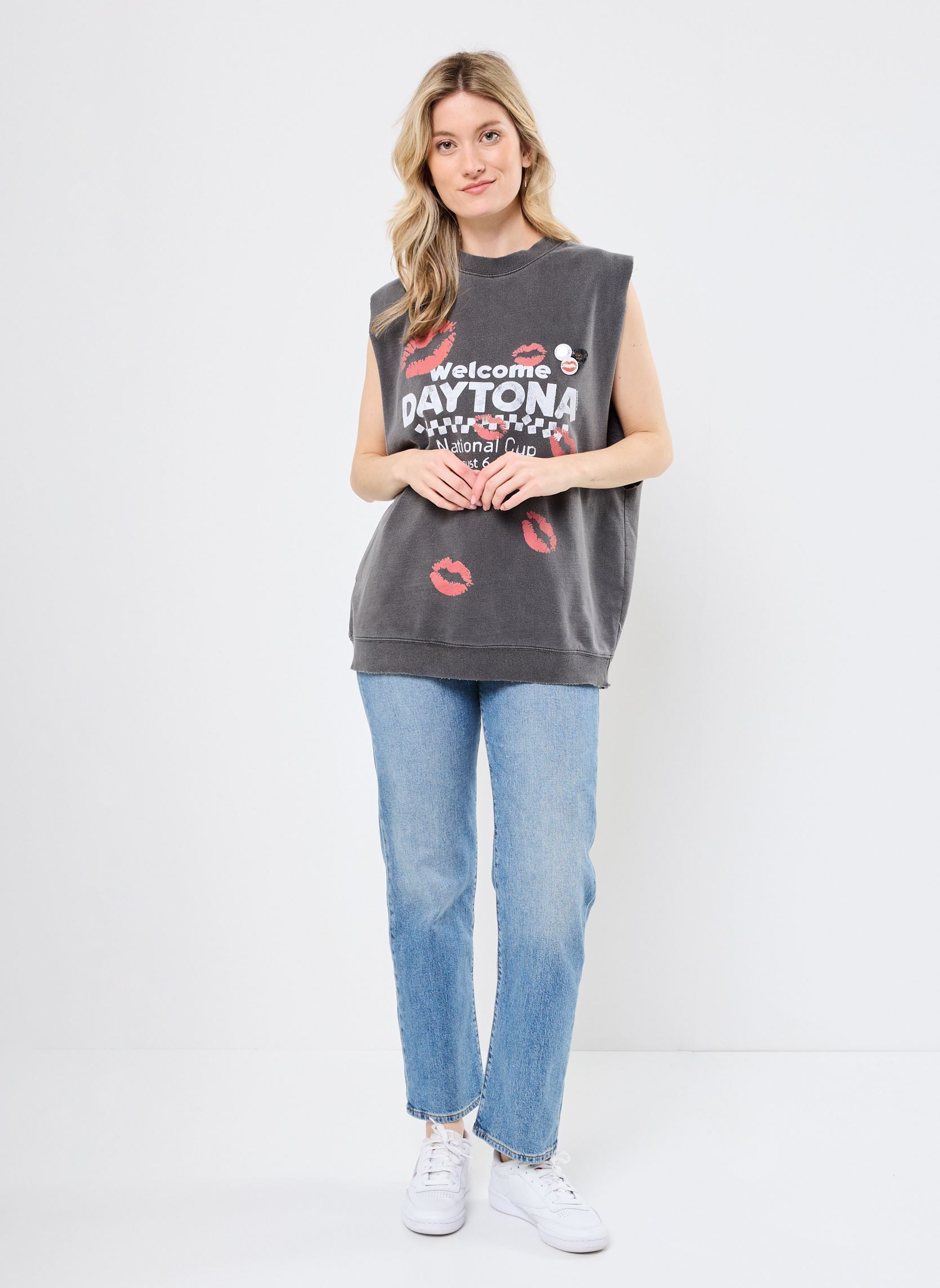 Sweatshirts SWEATSHIRT BOLSTER NASCAR damen grau Newtone Sweatshirts SWEATSHIRT BOLSTER NASCAR damen grau PEPPER