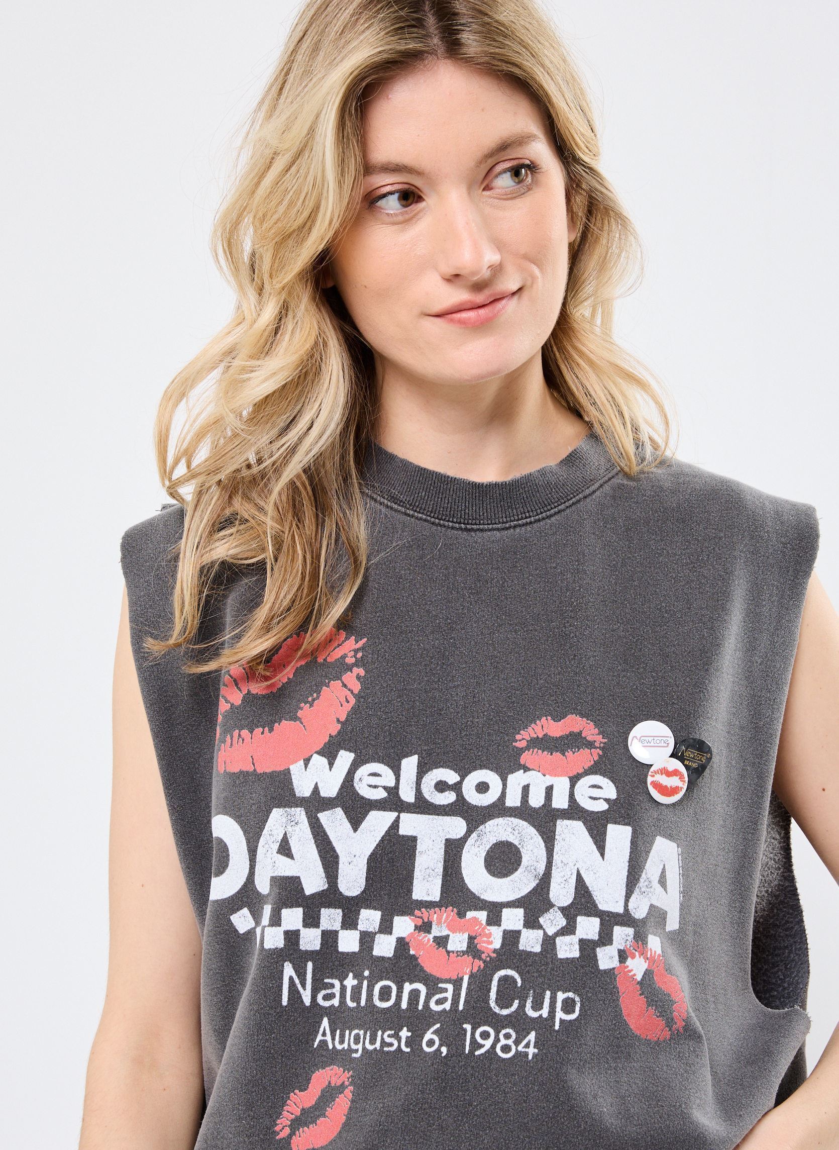 Sweatshirts SWEATSHIRT BOLSTER NASCAR damen grau Newtone Sweatshirts SWEATSHIRT BOLSTER NASCAR damen grau PEPPER