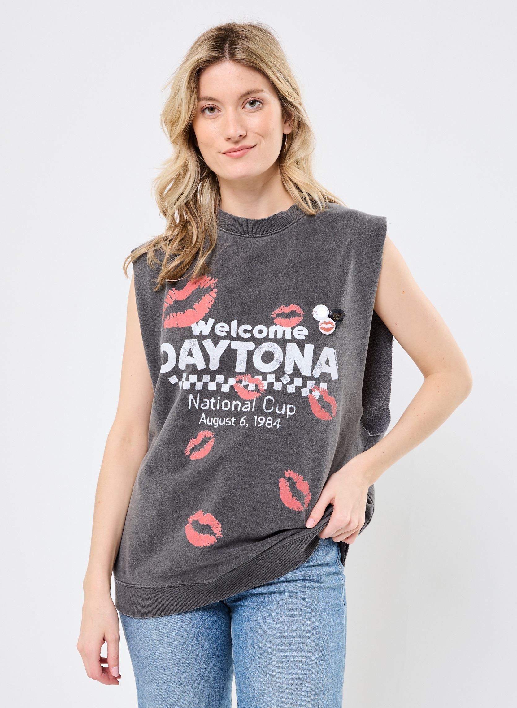 Sweatshirts SWEATSHIRT BOLSTER NASCAR damen grau Newtone Sweatshirts SWEATSHIRT BOLSTER NASCAR damen grau PEPPER