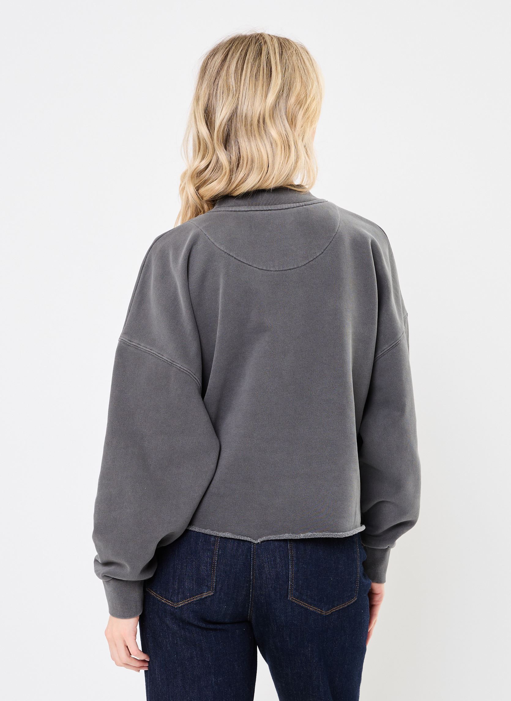 Sweatshirts SWEATSHIRT PORTER MACARONI damen grau Newtone Sweatshirts SWEATSHIRT PORTER MACARONI damen grau PEPPER