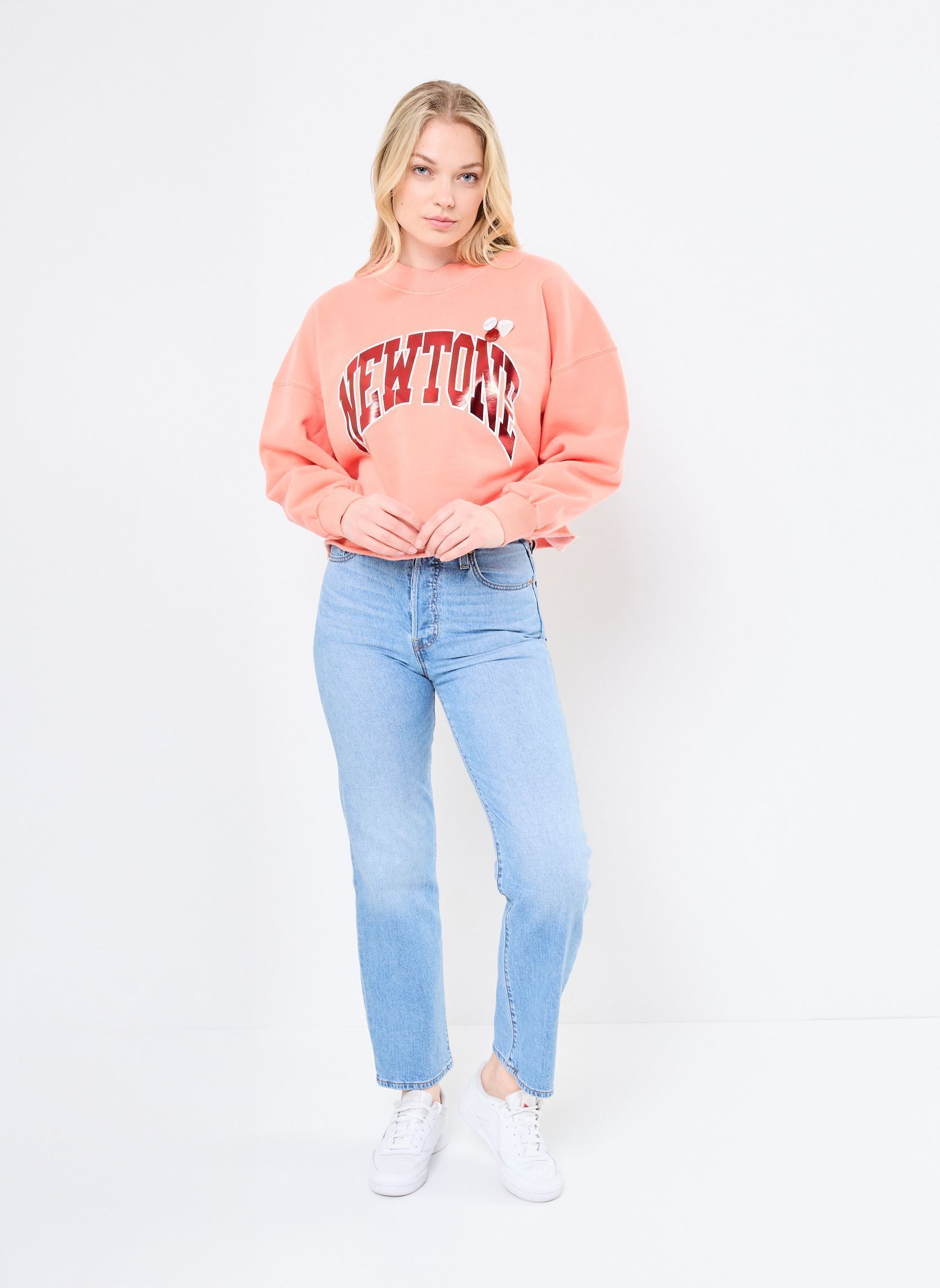 Sweatshirts SWEATSHIRT PORTER TONE femme orange Newtone Sweatshirts SWEATSHIRT PORTER TONE femme orange CORAIL