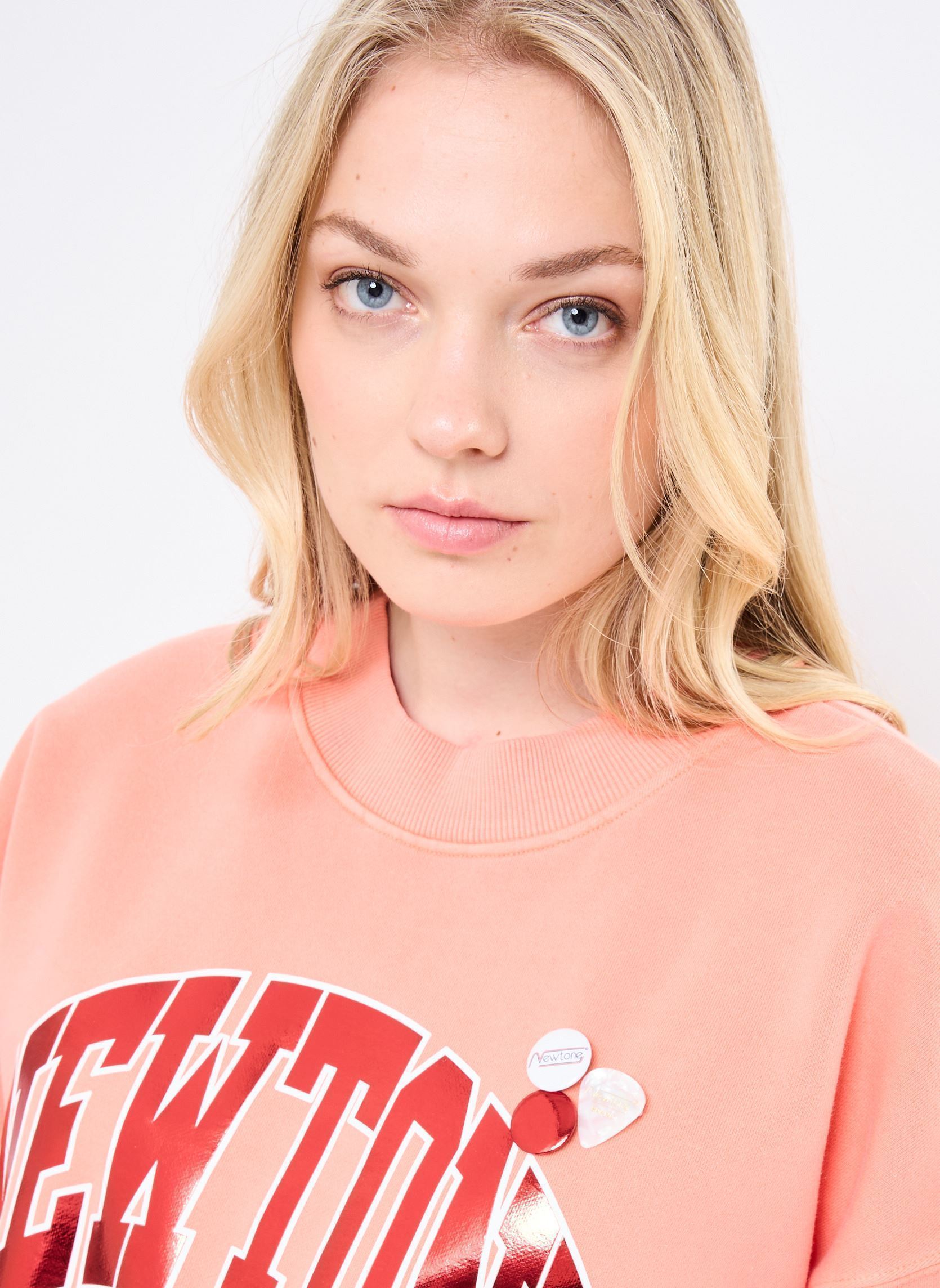 Sweatshirts SWEATSHIRT PORTER TONE femme orange Newtone Sweatshirts SWEATSHIRT PORTER TONE femme orange CORAIL
