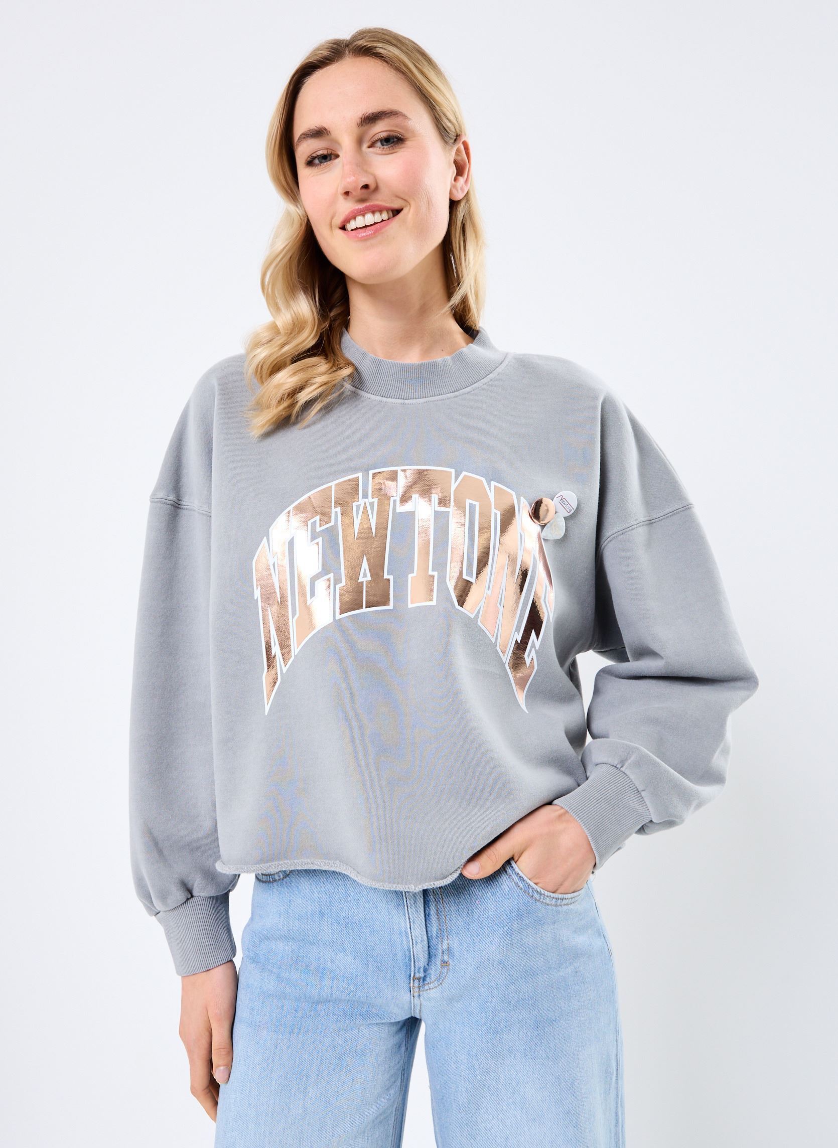 Sweatshirts SWEATSHIRT PORTER TONE femme gris Newtone Sweatshirts SWEATSHIRT PORTER TONE femme gris GREY