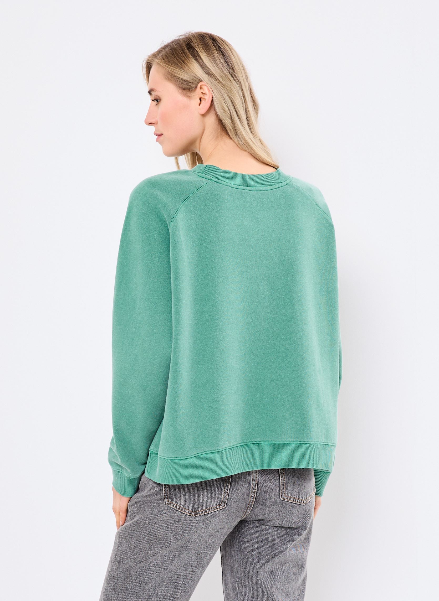 Sweater SWEATSHIRT EGGER CITY dames groen Newtone Sweater SWEATSHIRT EGGER CITY dames groen APPLE