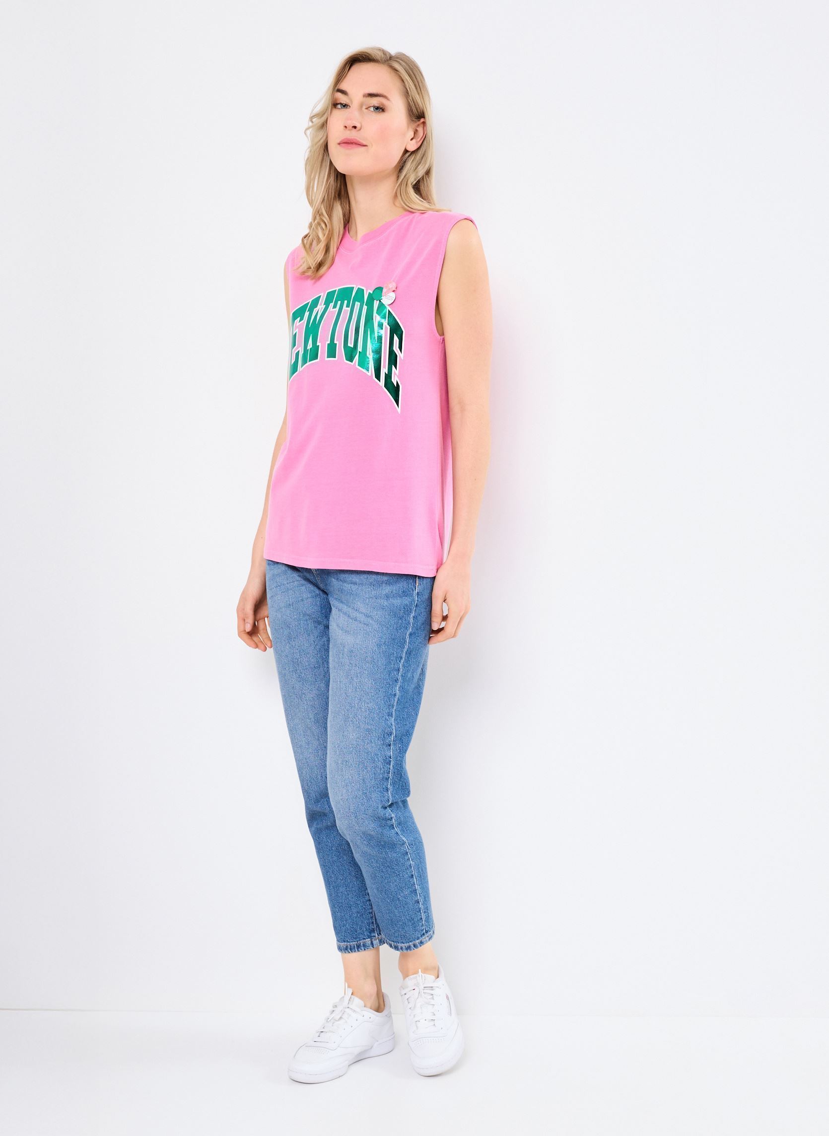 Kurzarm-T-Shirts TSHIRT BIKER TONE damen rosa Newtone Kurzarm-T-Shirts TSHIRT BIKER TONE damen rosa FUSCHIA