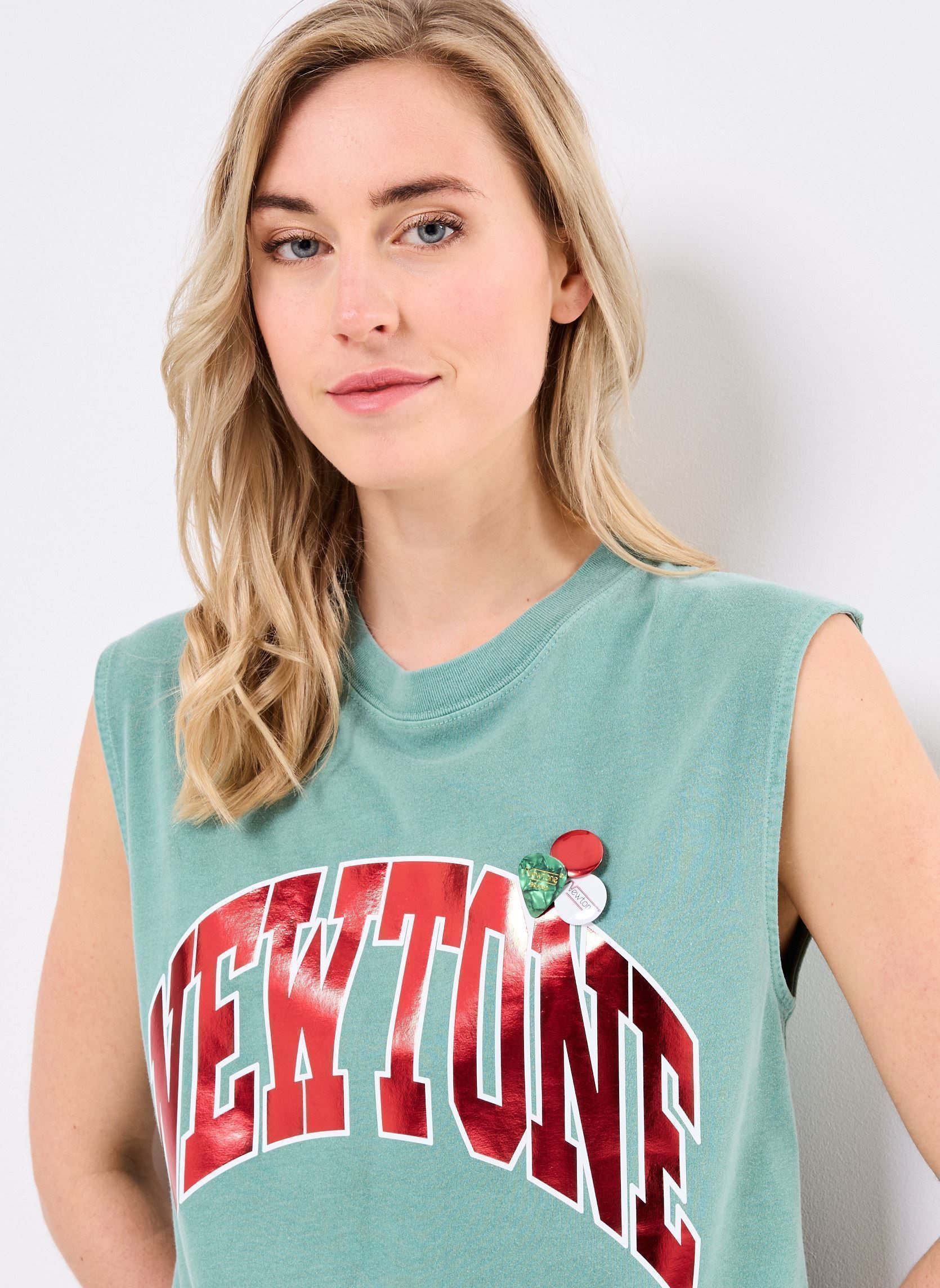 Camisetas de manga corta TSHIRT BIKER TONE mujer verde Newtone Camisetas de manga corta TSHIRT BIKER TONE mujer verde LIGHTGREEN