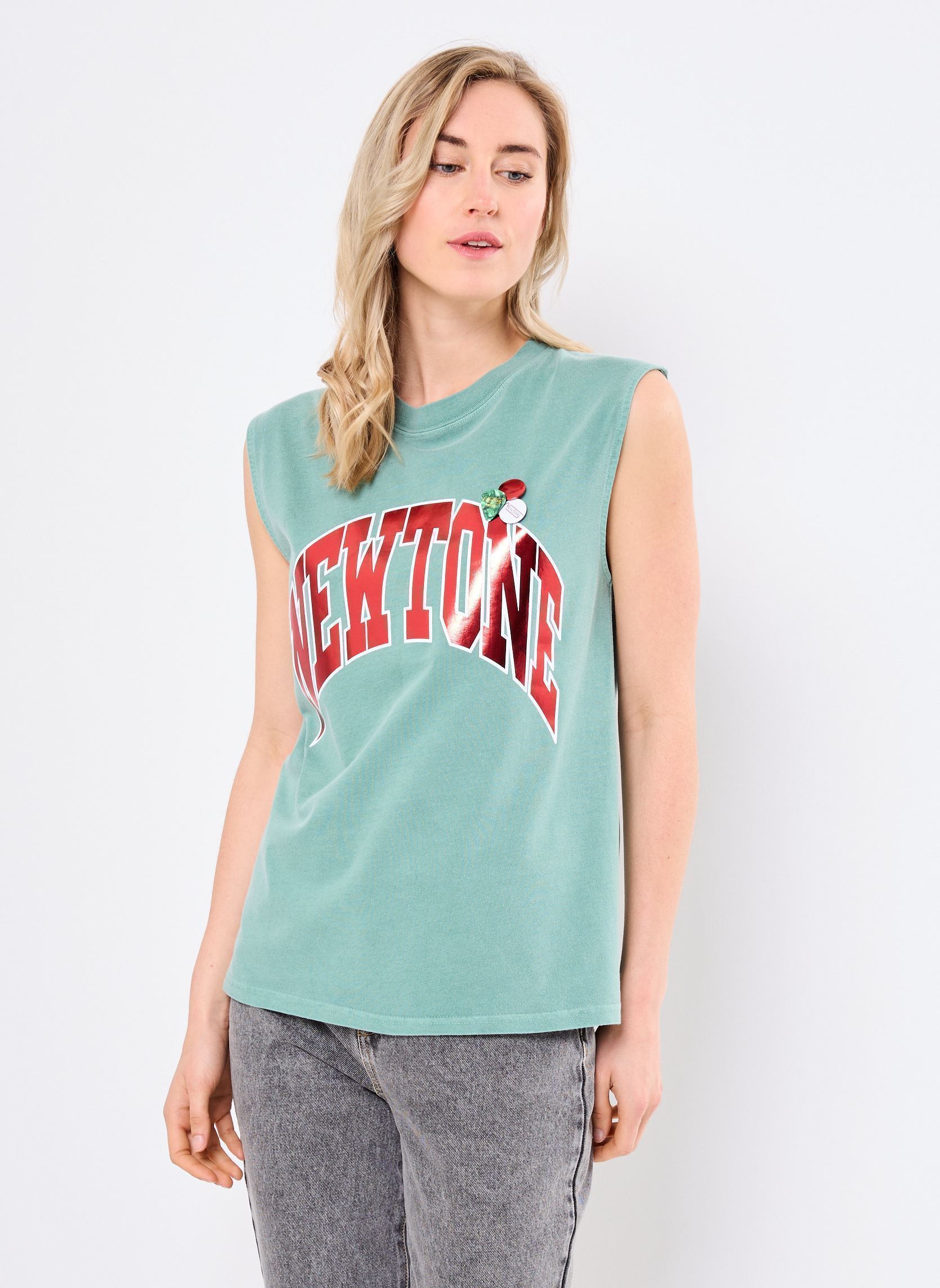 Camisetas de manga corta TSHIRT BIKER TONE mujer verde Newtone Camisetas de manga corta TSHIRT BIKER TONE mujer verde LIGHTGREEN