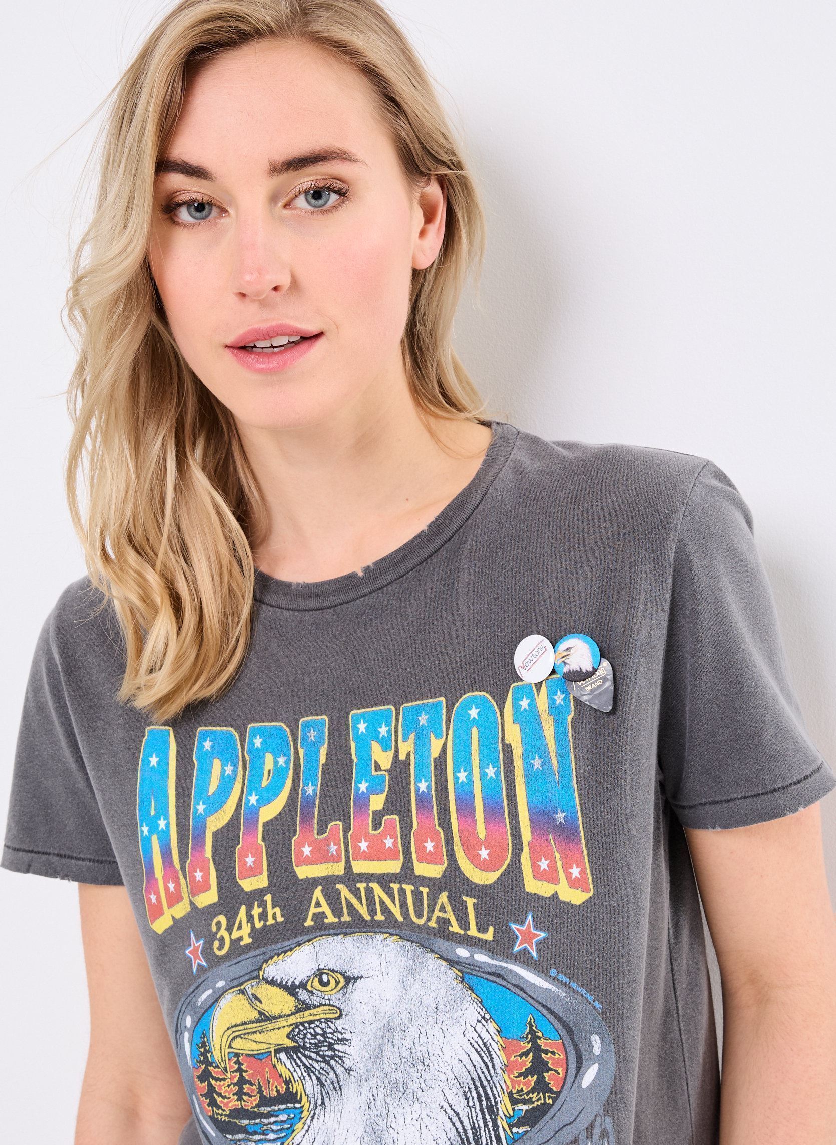 Kurzarm-T-Shirts TSHIRT STARLIGHT APPLETON damen grau Newtone Kurzarm-T-Shirts TSHIRT STARLIGHT APPLETON damen grau PEPPER