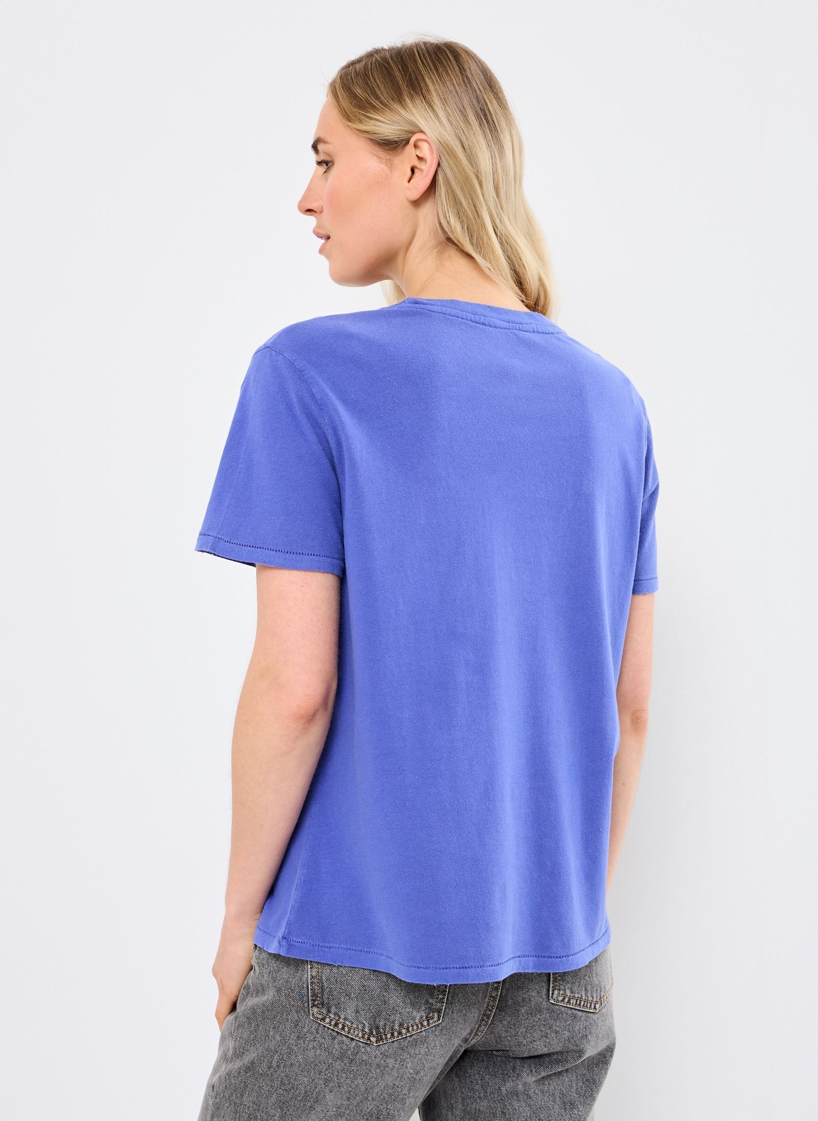 Tee-shirts manches courtes TSHIRT STARLIGHT JOY femme bleu Newtone Tee-shirts manches courtes TSHIRT STARLIGHT JOY femme bleu FLOBLUE
