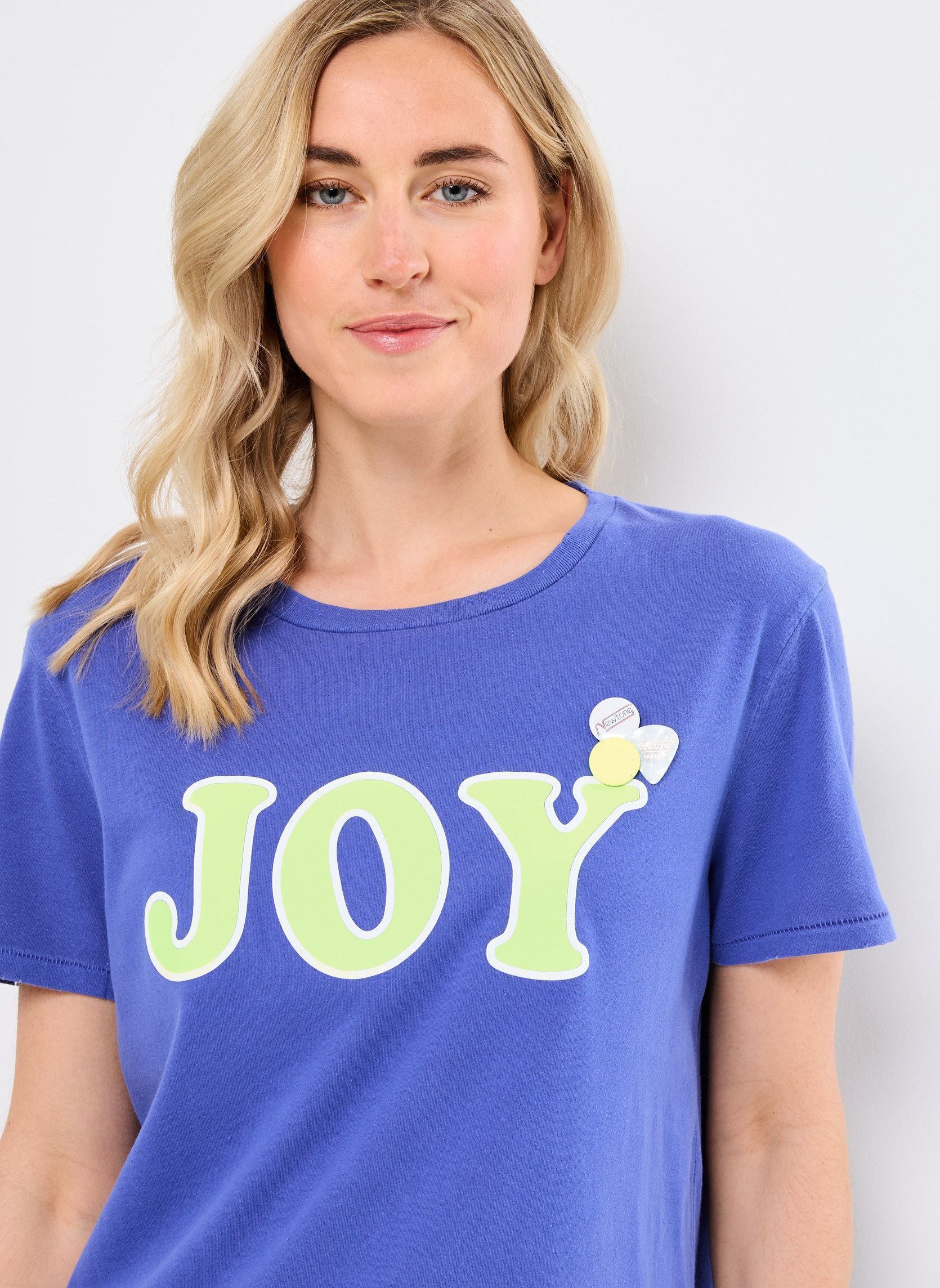 Tee-shirts manches courtes TSHIRT STARLIGHT JOY femme bleu Newtone Tee-shirts manches courtes TSHIRT STARLIGHT JOY femme bleu FLOBLUE