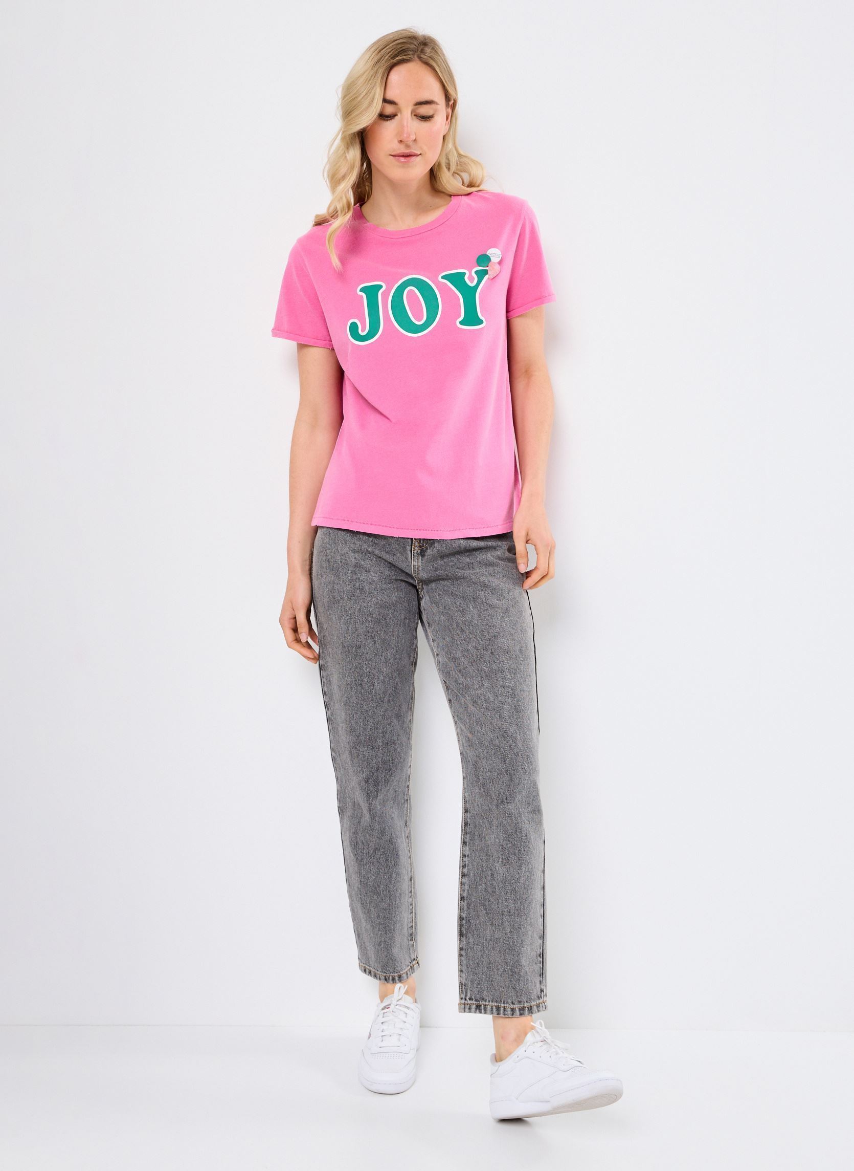 T-shirt a maniche corte TSHIRT STARLIGHT JOY donna rosa Newtone T-shirt a maniche corte TSHIRT STARLIGHT JOY donna rosa FUSCHIA
