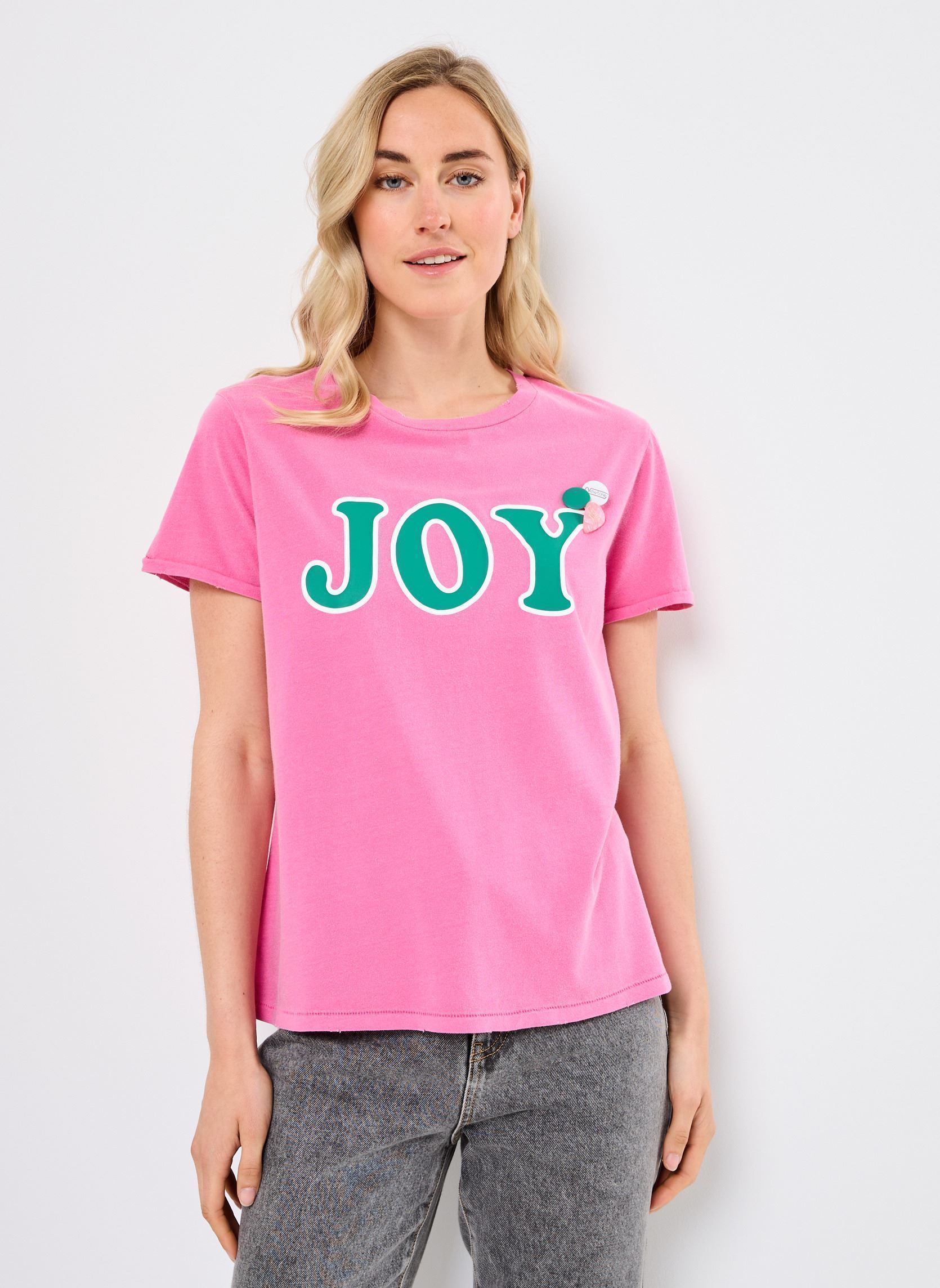 T-shirt a maniche corte TSHIRT STARLIGHT JOY donna rosa Newtone T-shirt a maniche corte TSHIRT STARLIGHT JOY donna rosa FUSCHIA
