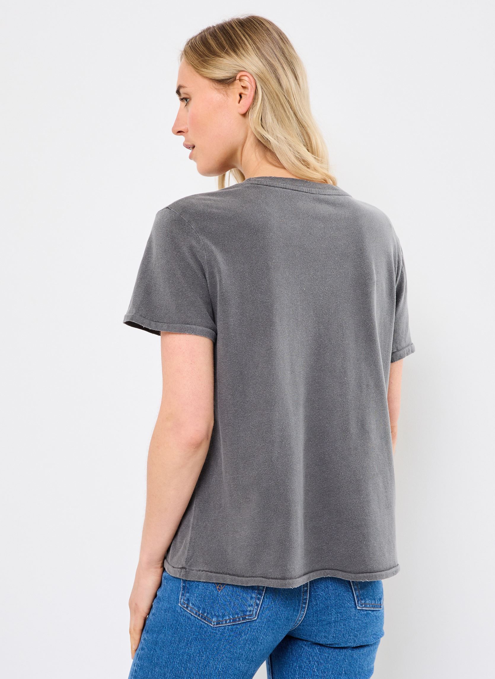 Tee-shirts manches courtes TSHIRT STARLIGHT JOY femme gris Newtone Tee-shirts manches courtes TSHIRT STARLIGHT JOY femme gris PEPPER