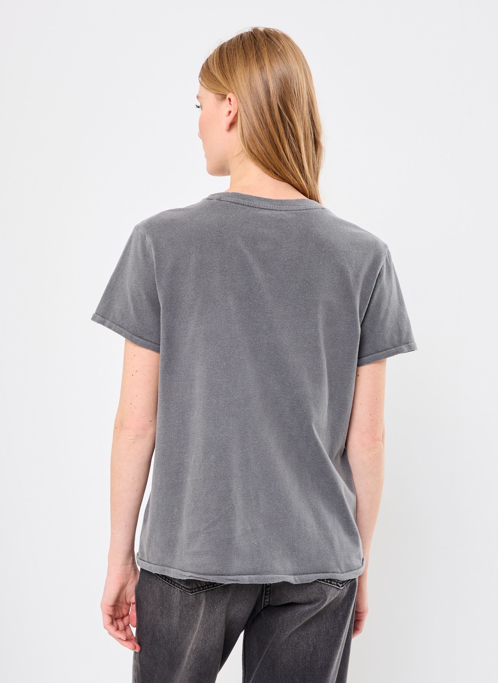 Tee-shirts manches courtes TSHIRT STARLIGHT MACARONI femme gris Newtone Tee-shirts manches courtes TSHIRT STARLIGHT MACARONI femme gris PEPPER