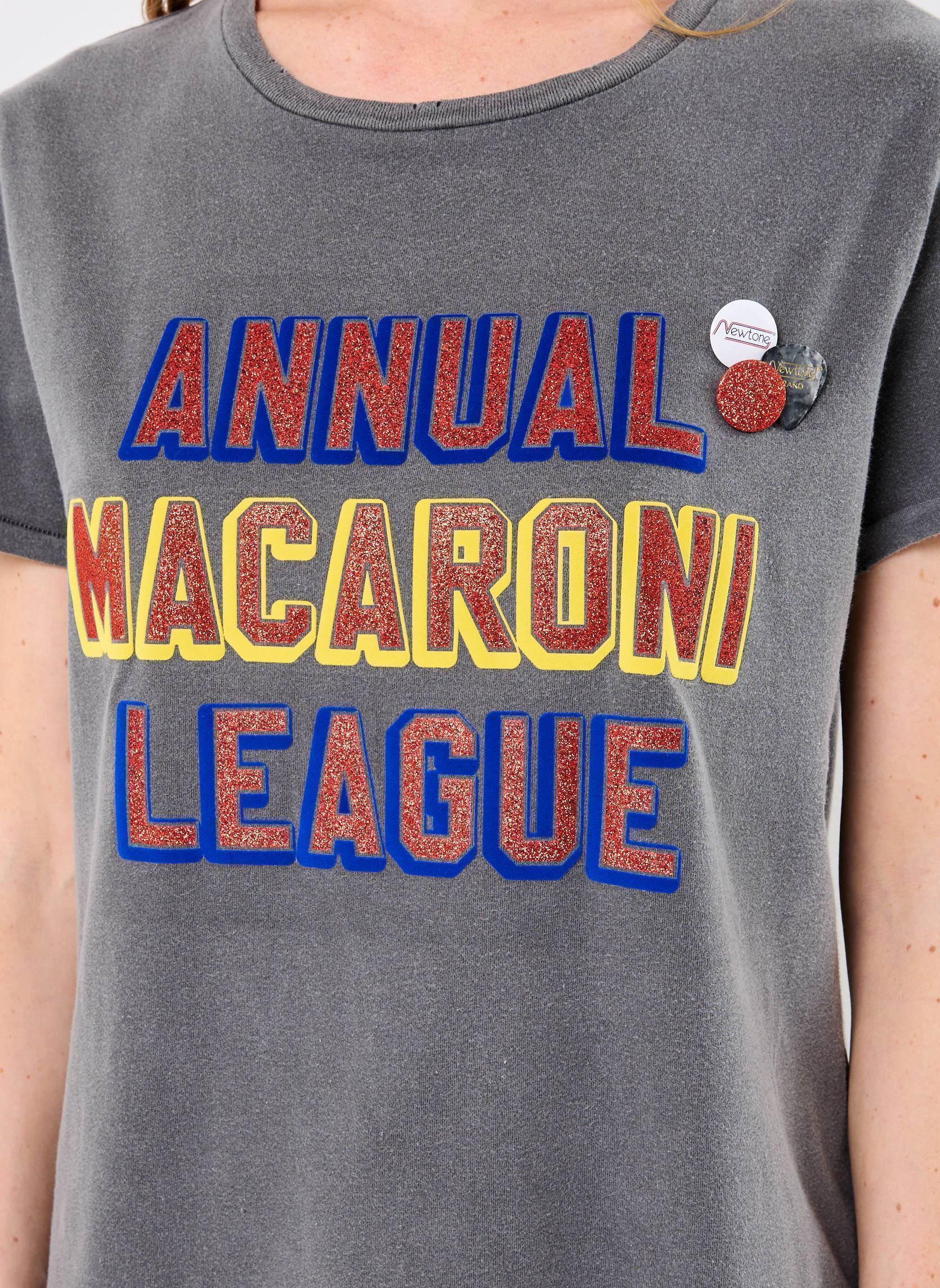 Tee-shirts manches courtes TSHIRT STARLIGHT MACARONI femme gris Newtone Tee-shirts manches courtes TSHIRT STARLIGHT MACARONI femme gris PEPPER