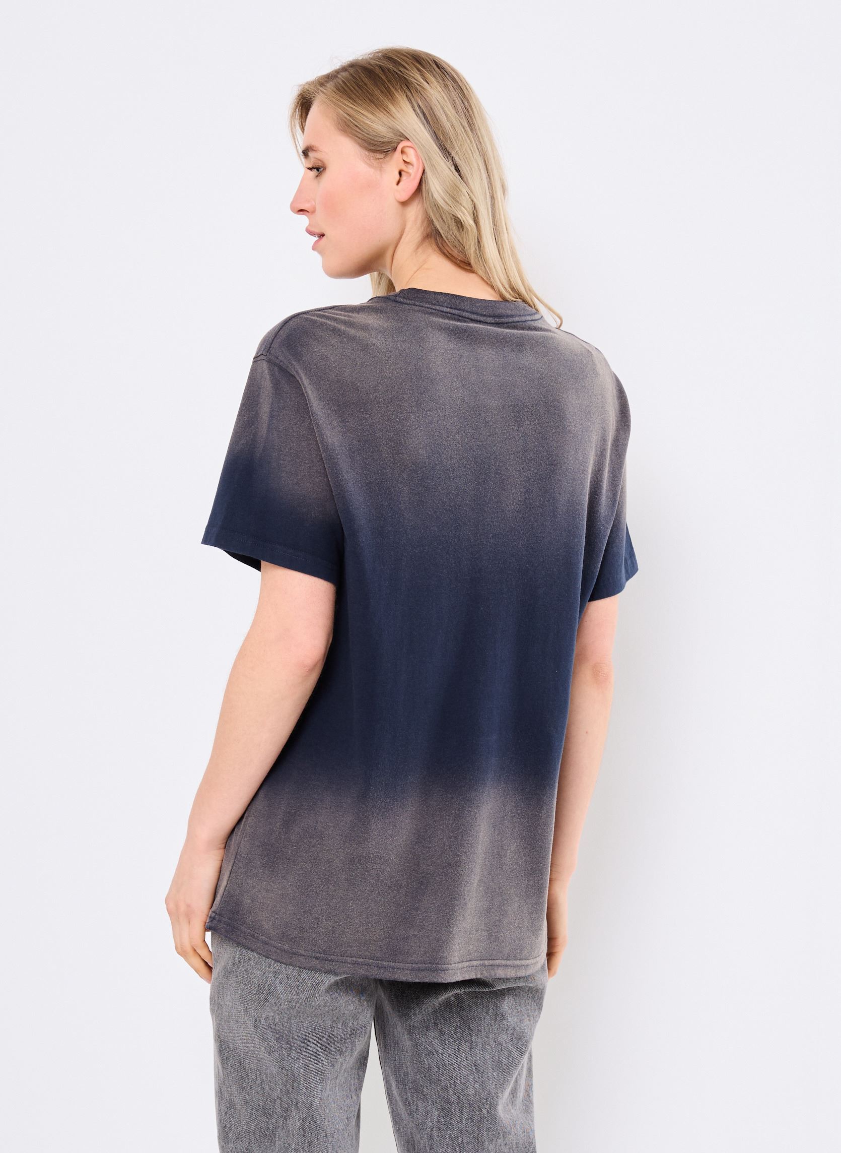 Kurzarm-T-Shirts TSHIRT TRUCKER APPLETON damen blau Newtone Kurzarm-T-Shirts TSHIRT TRUCKER APPLETON damen blau VINTAGEBLUE