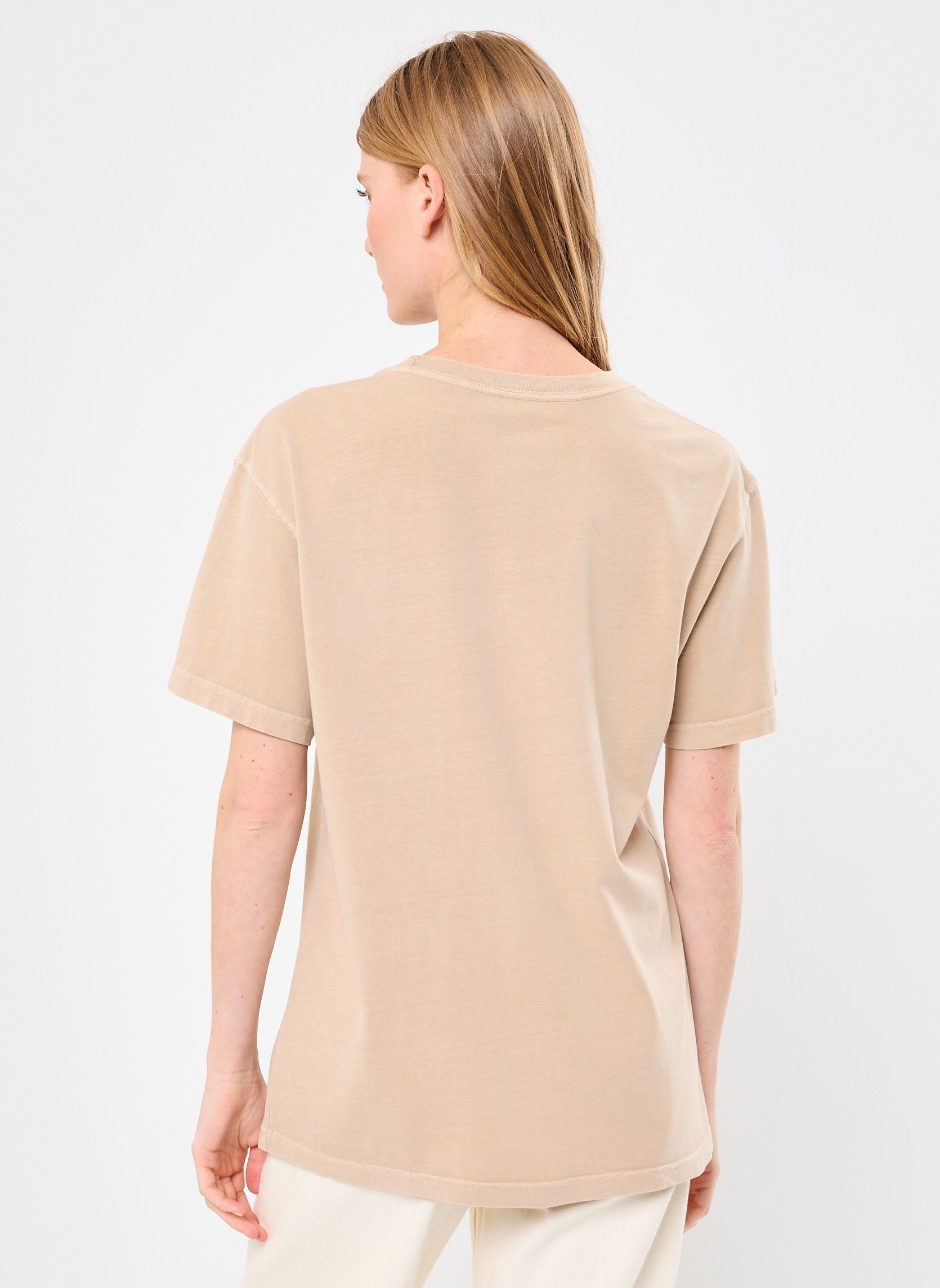 Tee-shirts manches courtes TSHIRT TRUCKER CITY femme beige Newtone Tee-shirts manches courtes TSHIRT TRUCKER CITY femme beige IRISHCREAM