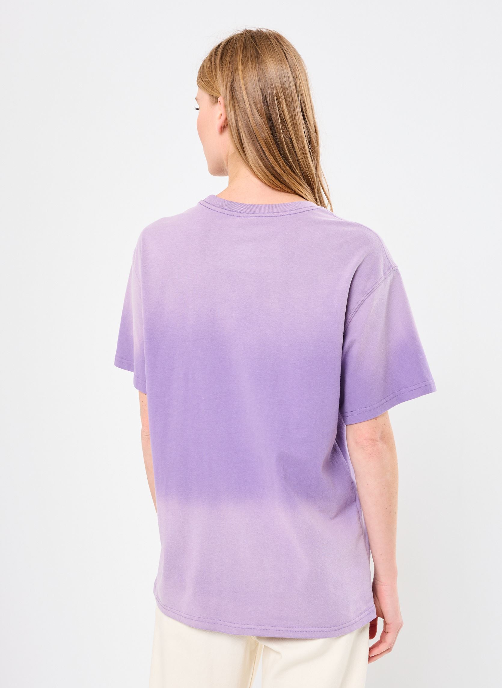 Tee-shirts manches courtes TSHIRT TRUCKER GO UP femme violet Newtone Tee-shirts manches courtes TSHIRT TRUCKER GO UP femme violet VINTAGEPURPLE