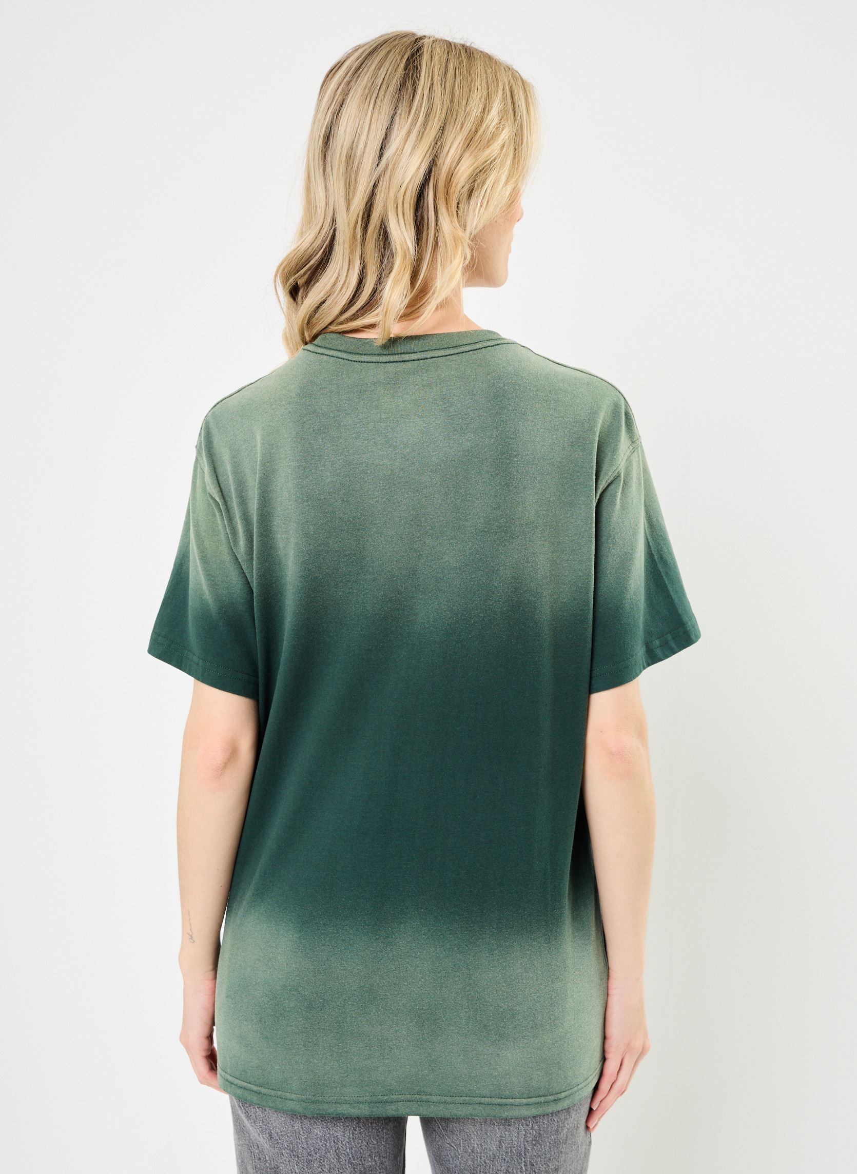 Kurzarm-T-Shirts TSHIRT TRUCKER ROSE damen grün Newtone Kurzarm-T-Shirts TSHIRT TRUCKER ROSE damen grün VINTAGEFOREST