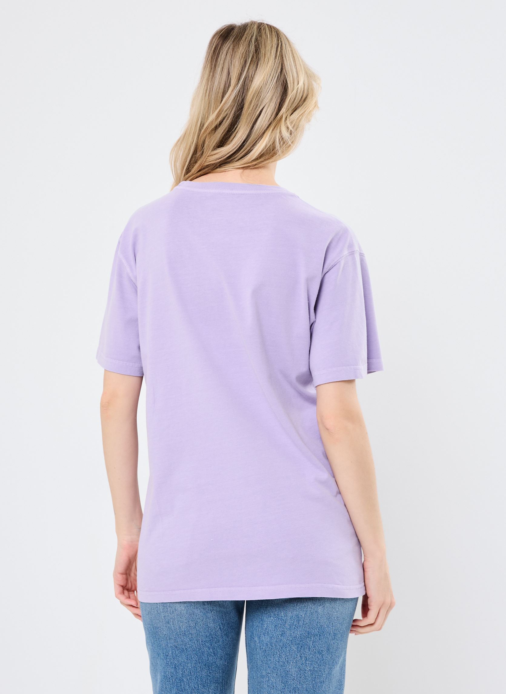 Tee-shirts manches courtes TSHIRT TRUCKER TOUR femme violet Newtone Tee-shirts manches courtes TSHIRT TRUCKER TOUR femme violet LILAC