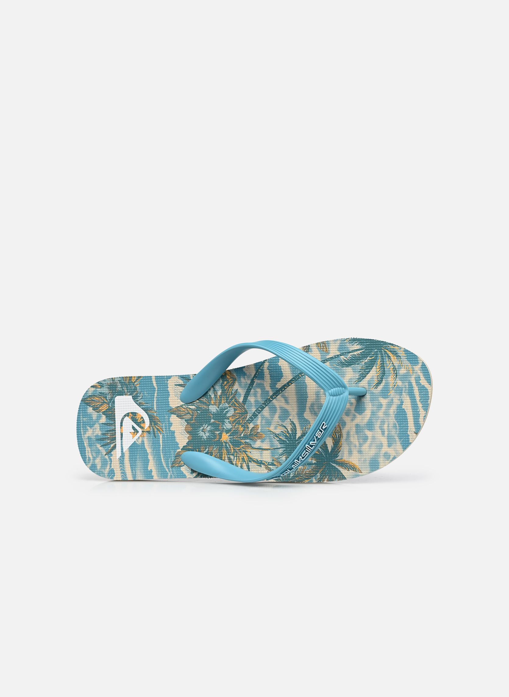 Tongs MOLOKAI ART 25 homme bleu Quiksilver Tongs MOLOKAI ART 25 homme bleu Aqua Sundown