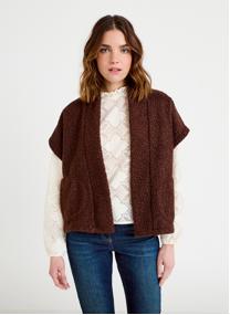 Gilets KSHERPAB femme marron Cache Cache Gilets KSHERPAB femme marron Marron foncé
