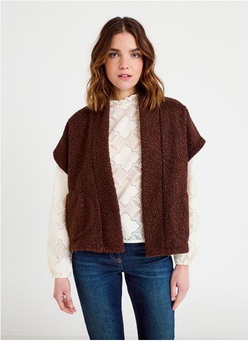 Cache Cache Gilets KSHERPAB femme marron