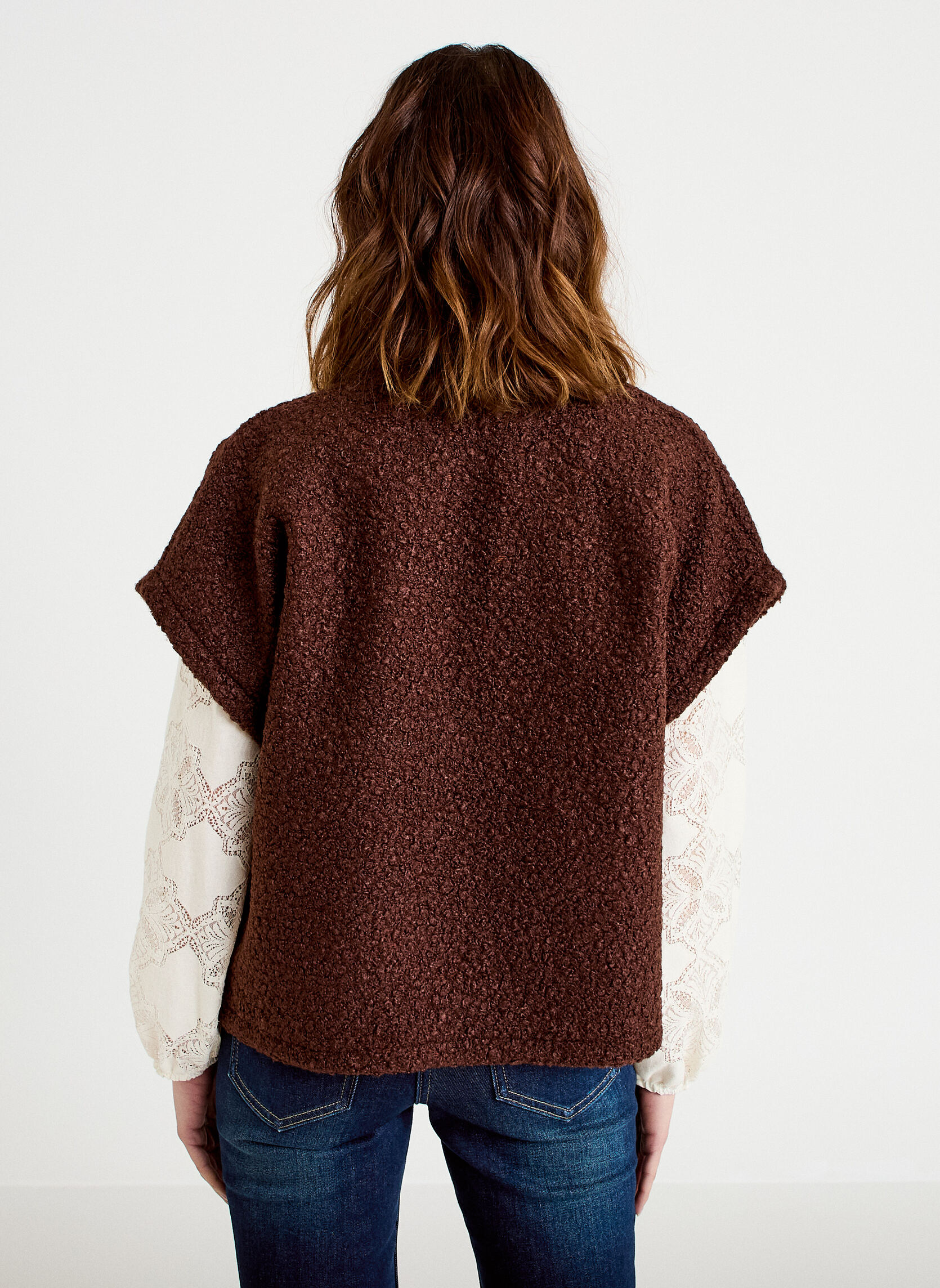 Gilets KSHERPAB femme marron Cache Cache Gilets KSHERPAB femme marron Marron foncé