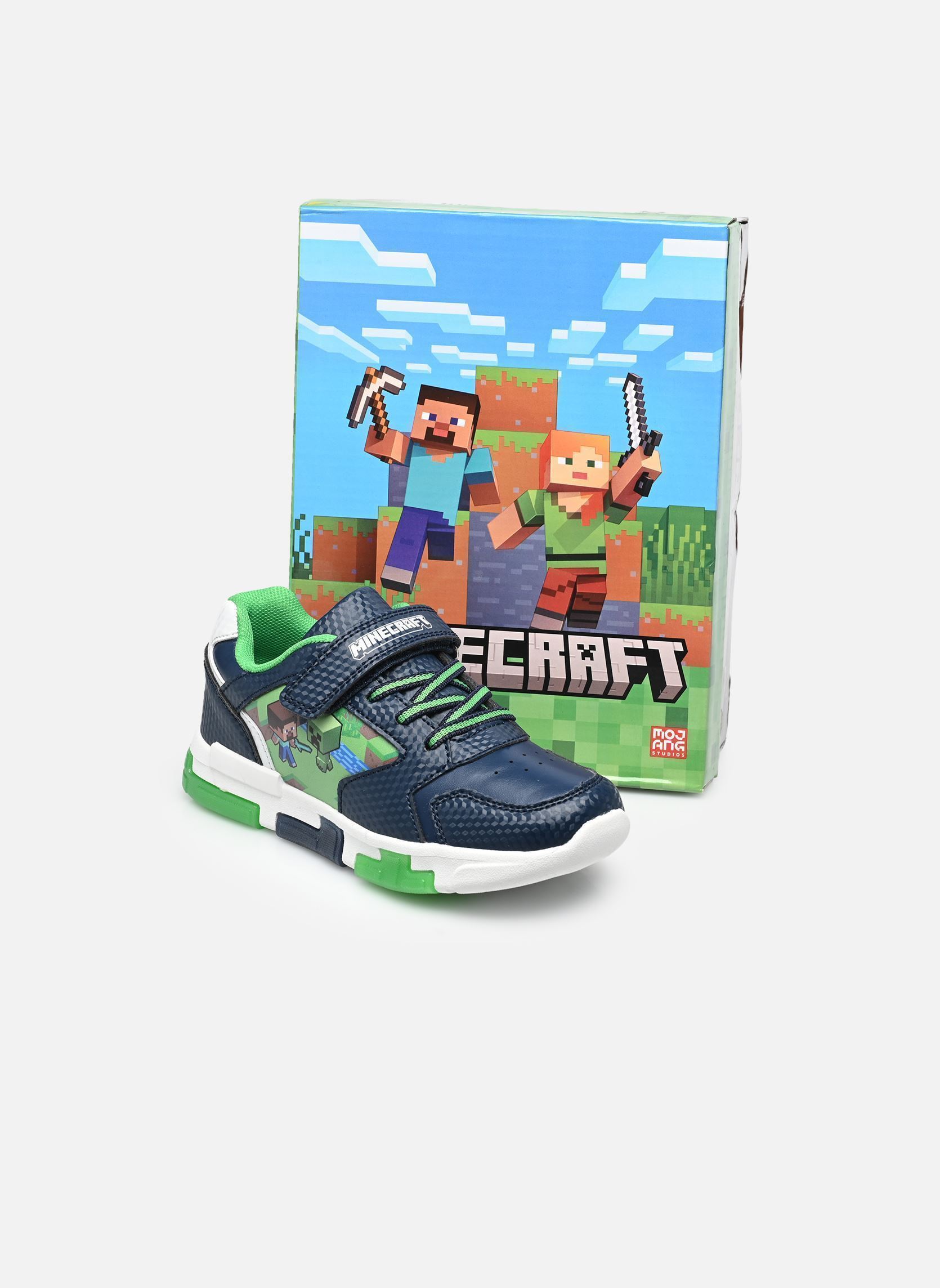 Sneaker Baskets lumière Minecraft jungen blau MADE BY Sneaker Baskets lumière Minecraft jungen blau Marine