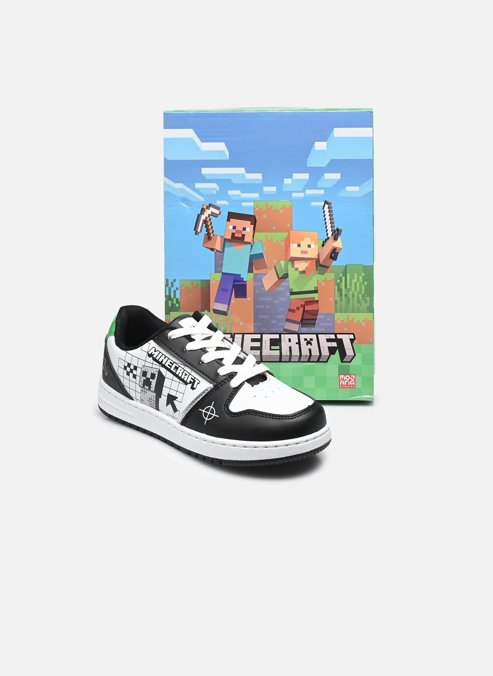 Sneaker Baskets Minecraft jungen weiß MADE BY Sneaker Baskets Minecraft jungen weiß Blanc/noir
