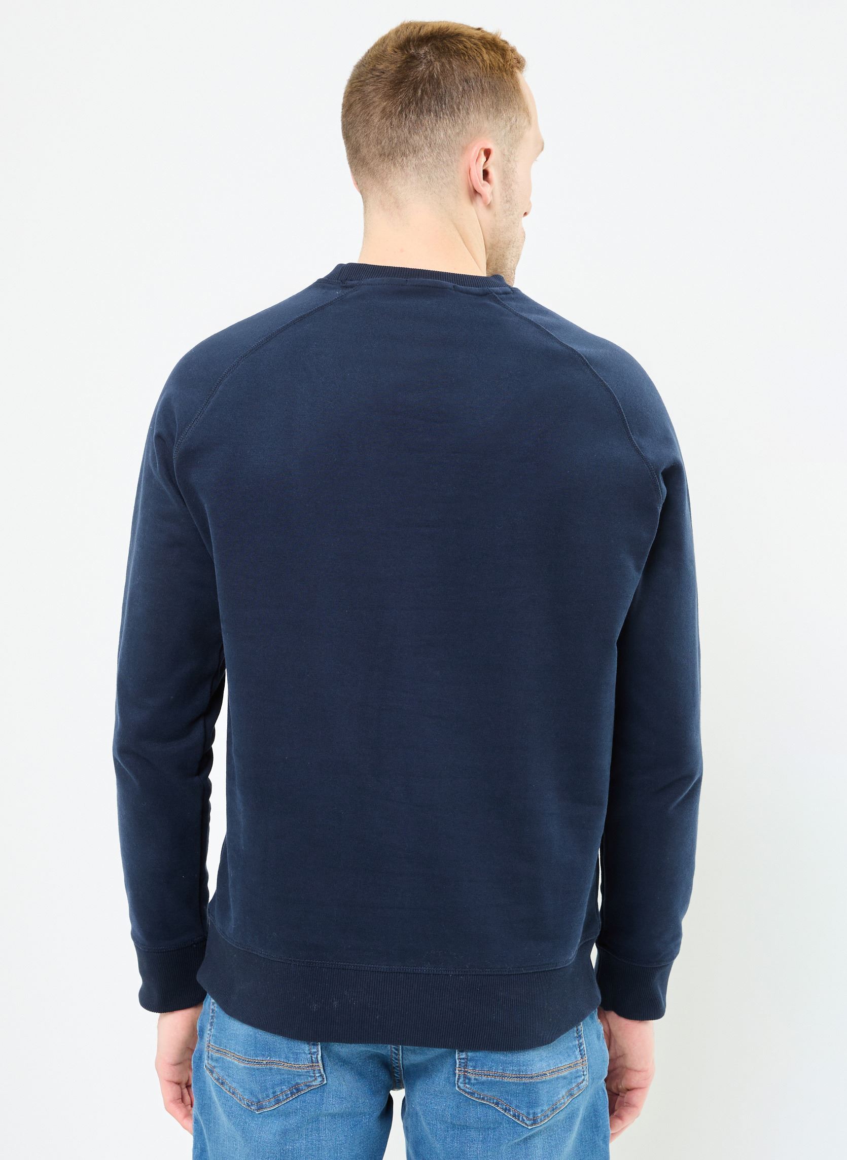 Sweatshirts Loopback Crew Neck Sweatshirt heren blauw Timberland Sweatshirts Loopback Crew Neck Sweatshirt heren blauw DARK SAPPHIRE-DARK DENIM