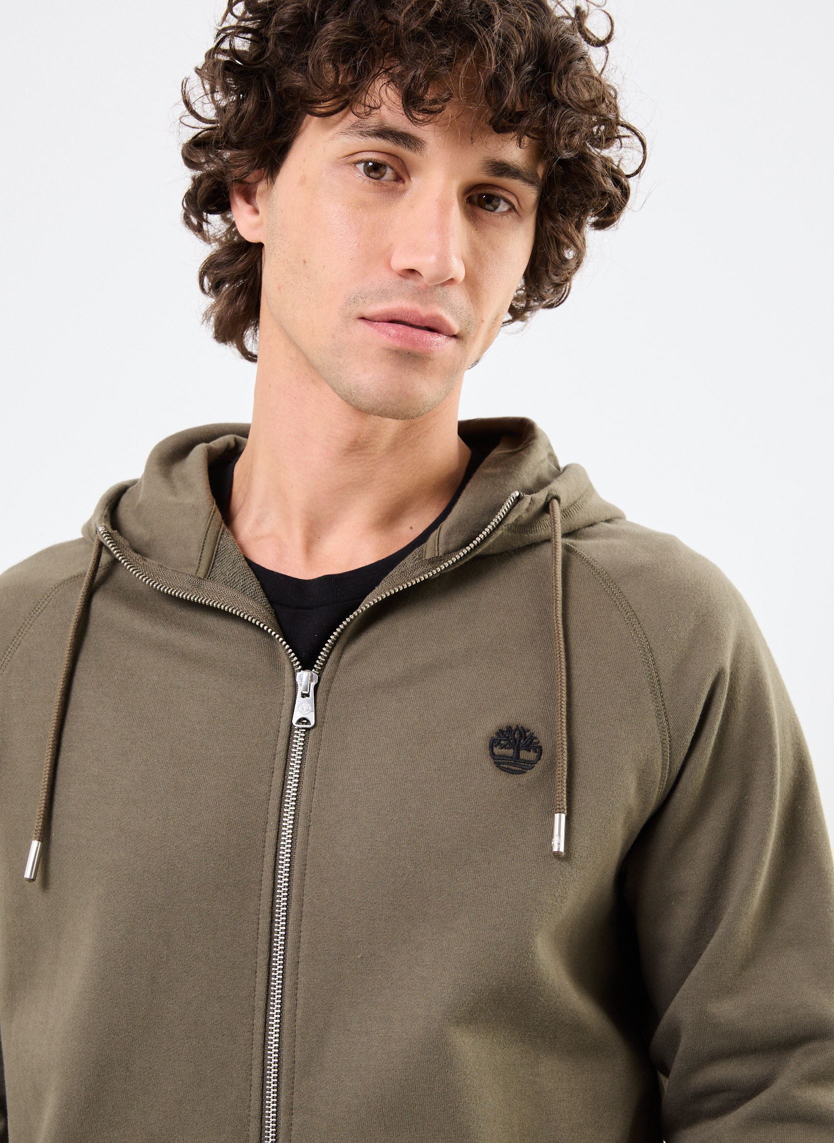 Sweats zippés Loopback Full Zip Hoodie homme vert Timberland Sweats zippés Loopback Full Zip Hoodie homme vert LEAF GREEN