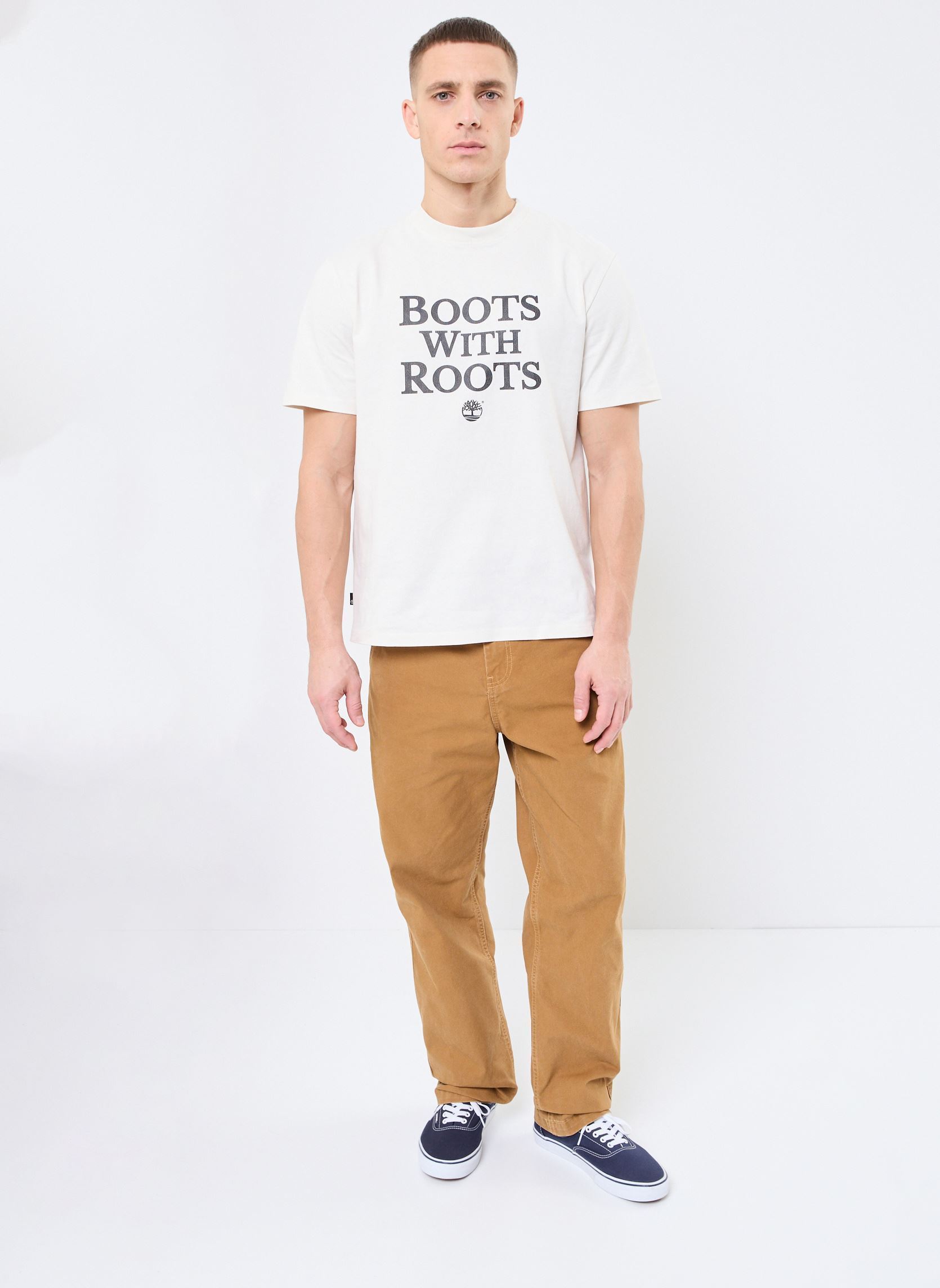 T-shirt a maniche corte Slogan Tee uomo bianco Timberland T-shirt a maniche corte Slogan Tee uomo bianco VINTAGE WHITE
