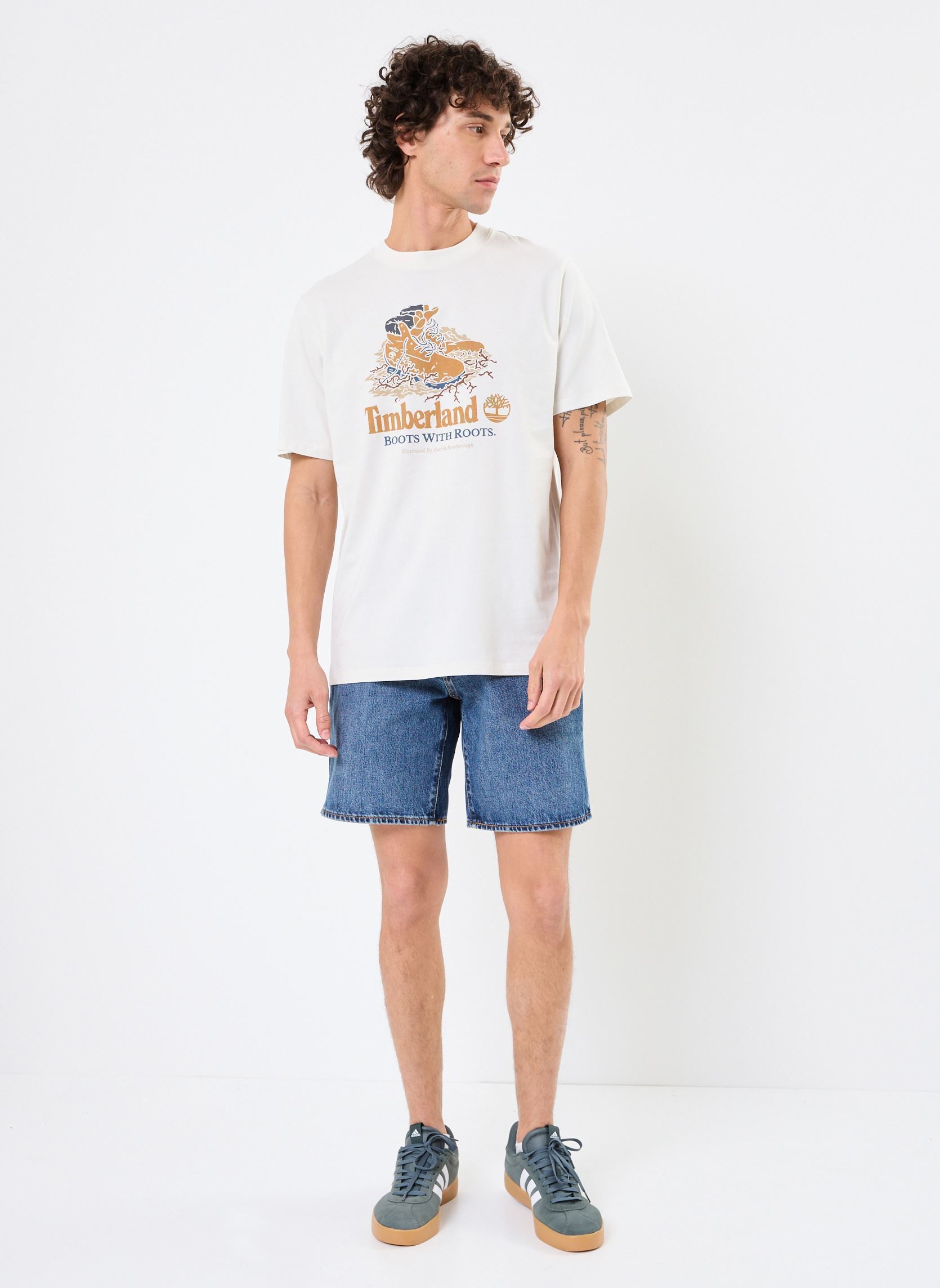 Camisetas de manga corta Front Boot Graphic Tee hombre blanco Timberland Camisetas de manga corta Front Boot Graphic Tee hombre blanco VINTAGE WHITE