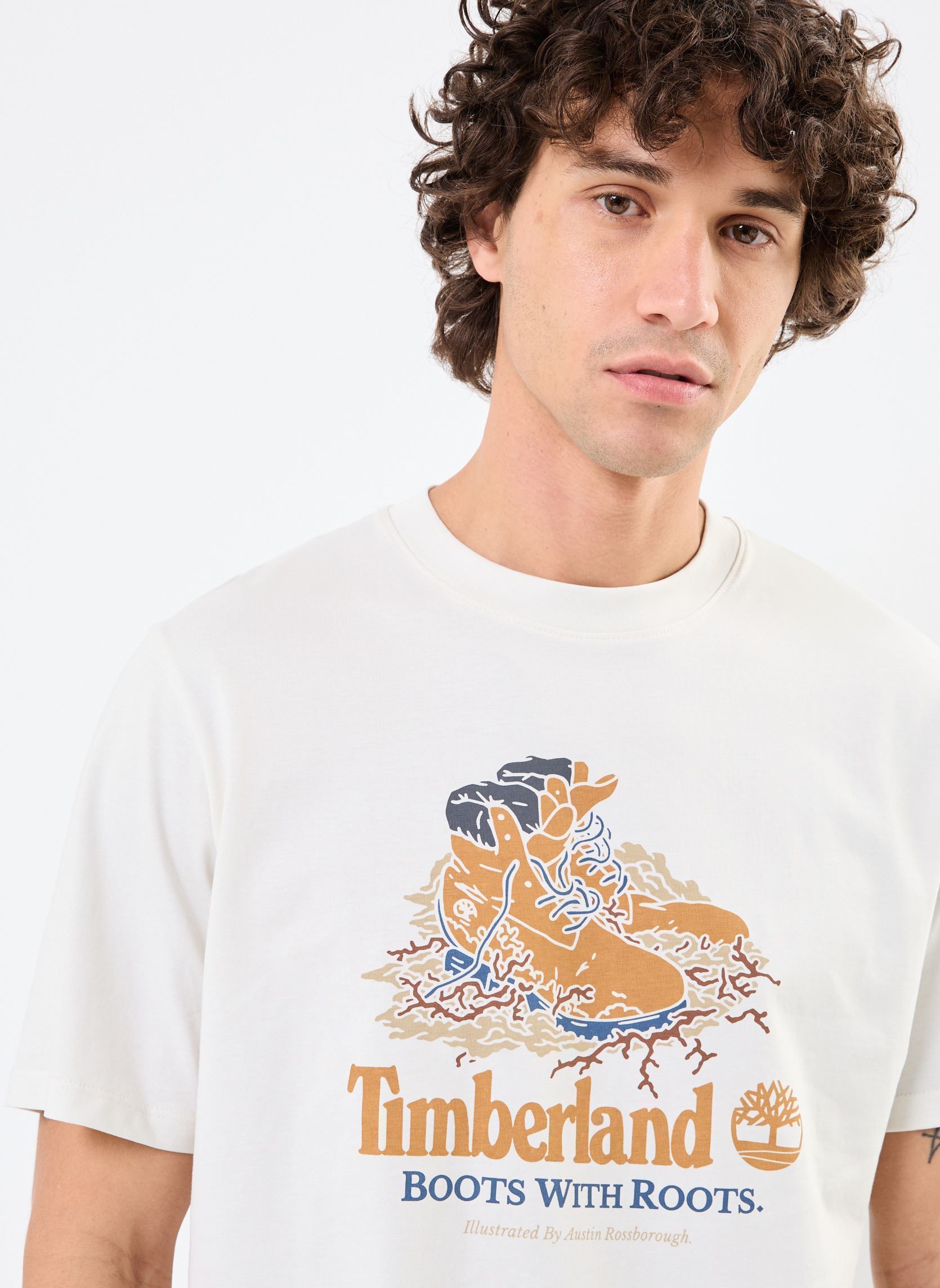 Camisetas de manga corta Front Boot Graphic Tee hombre blanco Timberland Camisetas de manga corta Front Boot Graphic Tee hombre blanco VINTAGE WHITE