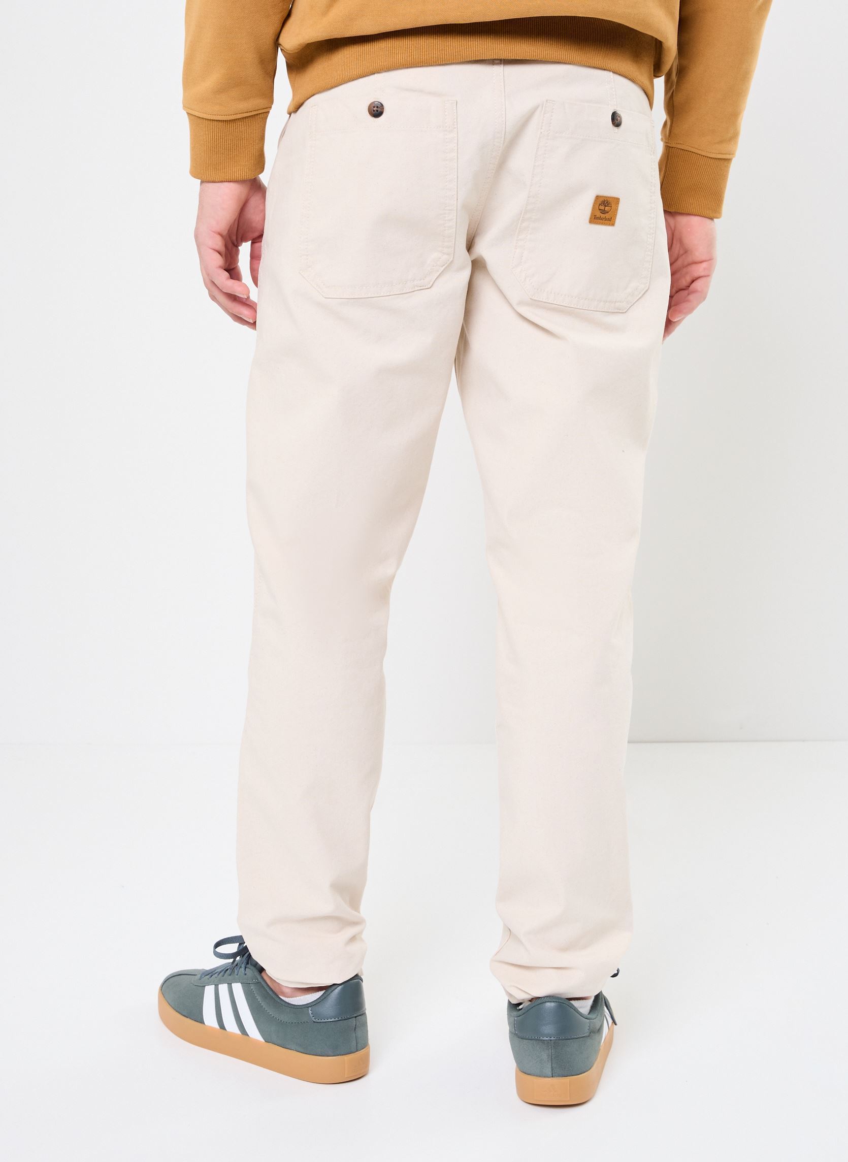 Pantalons droits Washed Canvas Fatigue Pant homme blanc Timberland Pantalons droits Washed Canvas Fatigue Pant homme blanc UNDYED