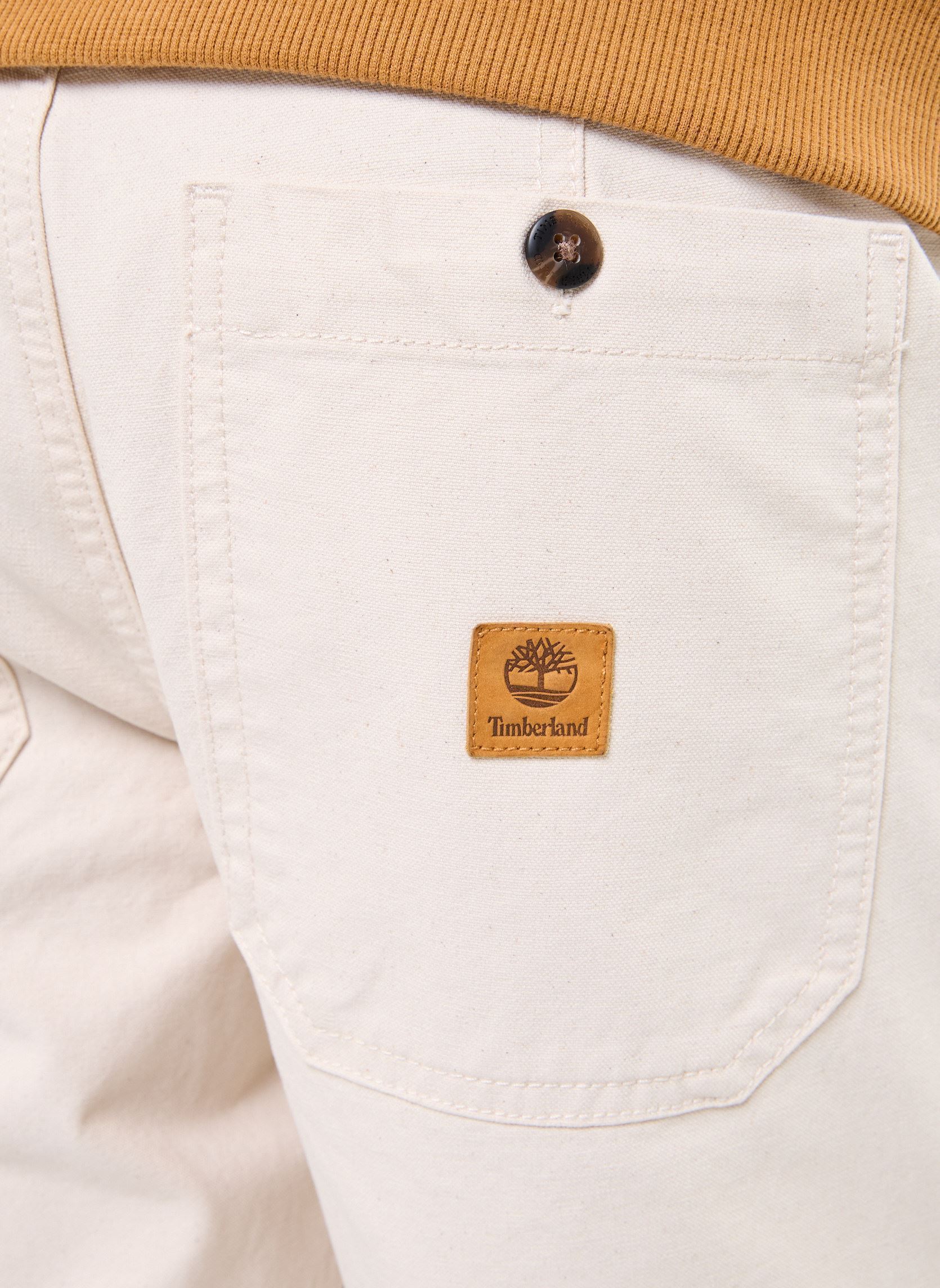 Pantalons droits Washed Canvas Fatigue Pant homme blanc Timberland Pantalons droits Washed Canvas Fatigue Pant homme blanc UNDYED