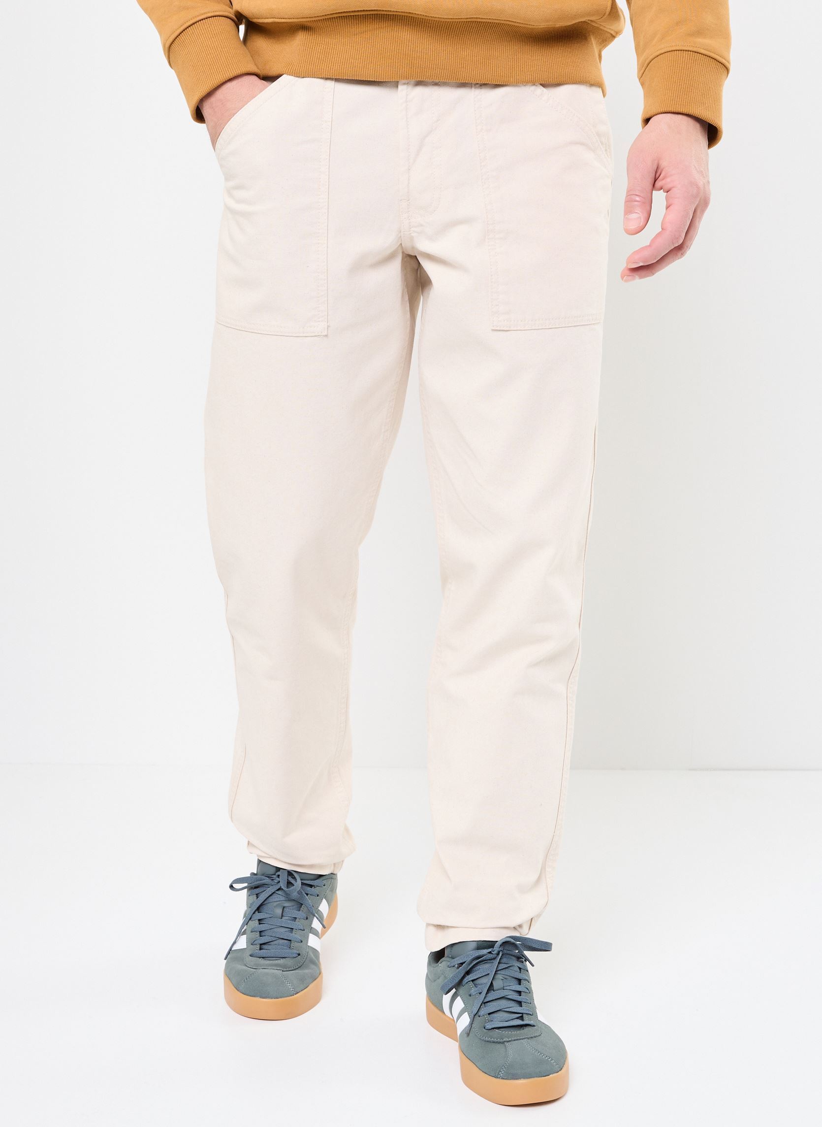 Pantalons droits Washed Canvas Fatigue Pant homme blanc Timberland Pantalons droits Washed Canvas Fatigue Pant homme blanc UNDYED