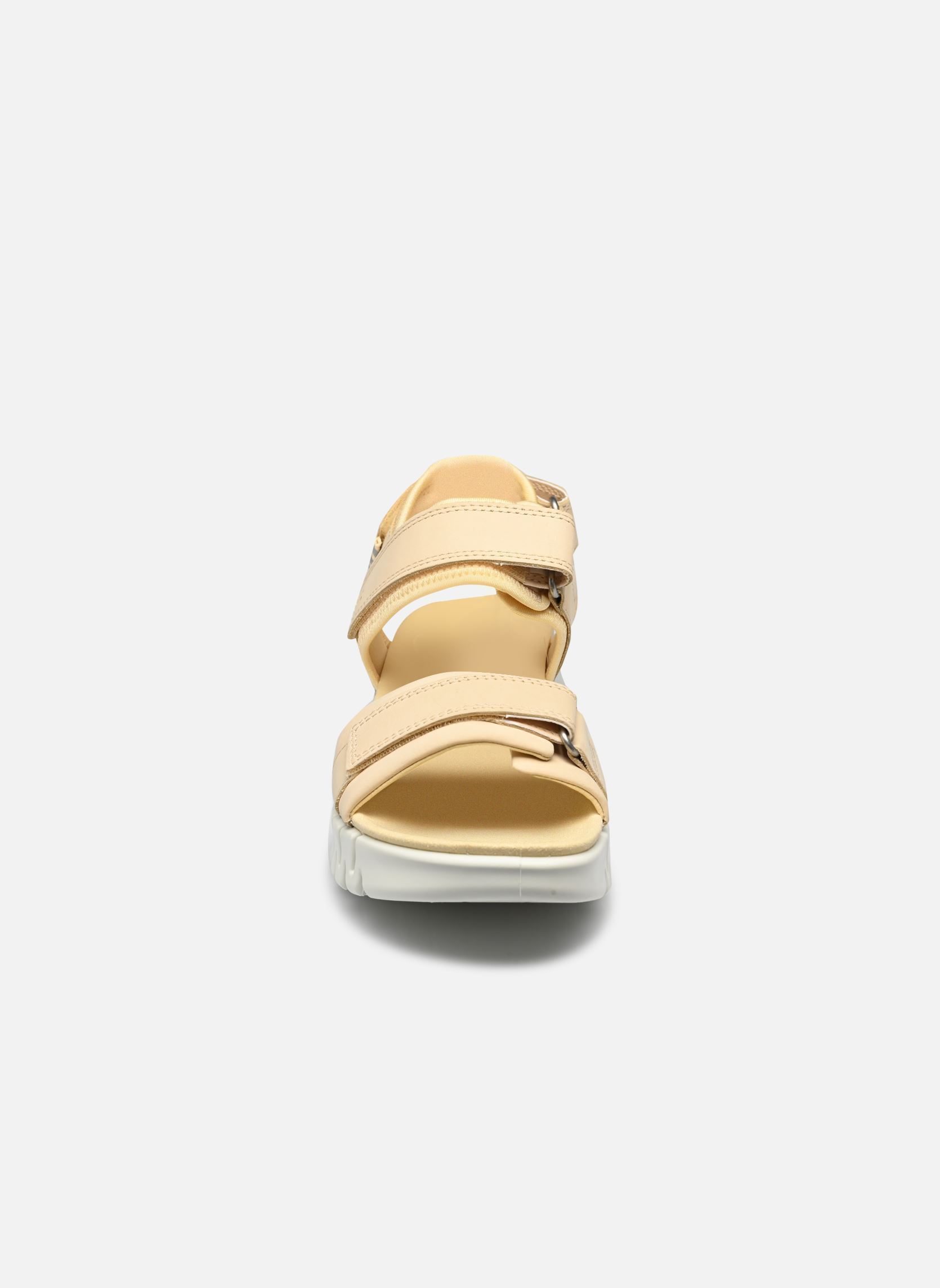 Sandales plates Gruuv Sol Lea femme beige Ecco Sandales plates Gruuv Sol Lea femme beige STRAW