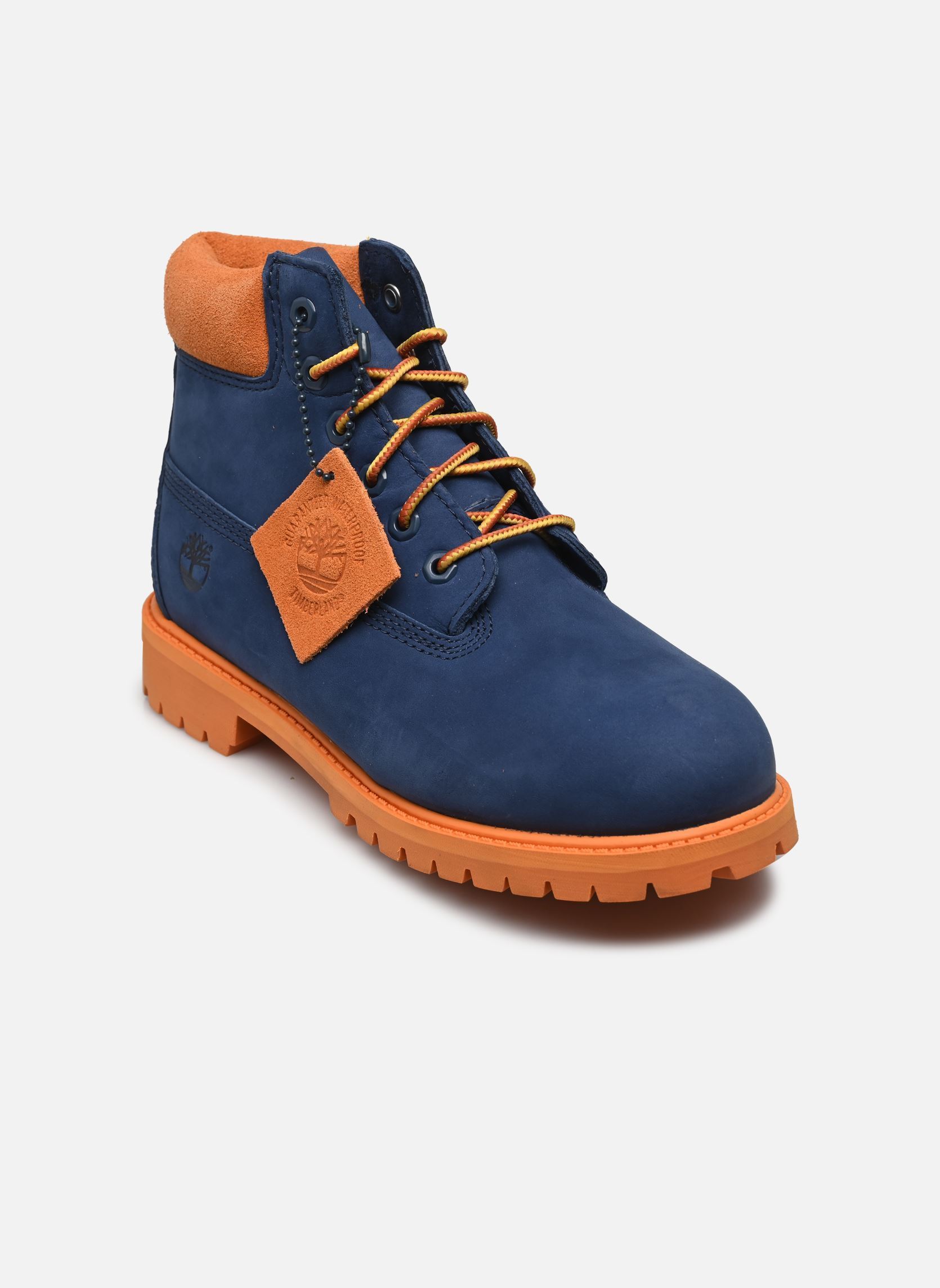 Bottines et boots Timberland PREM 6 IN LACE WATERPROOF BOOT DKBLU pour Enfant