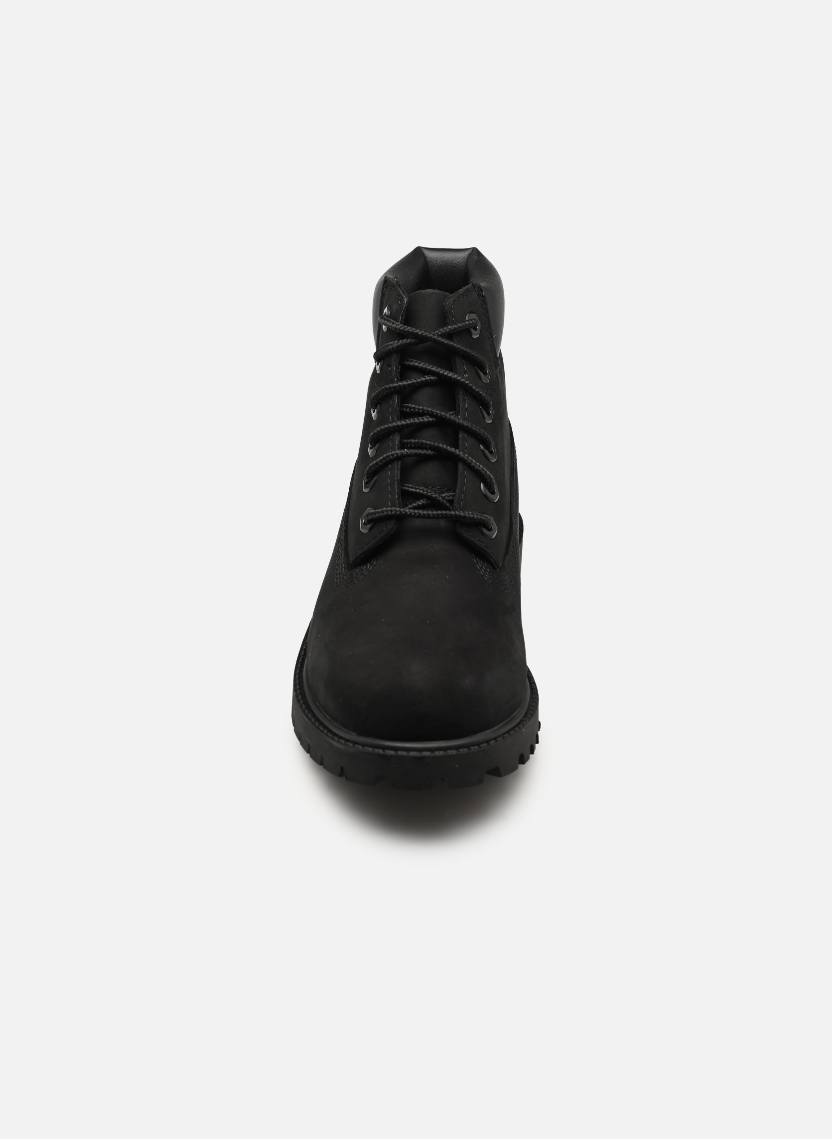 Bottines PREM 6 IN LACE WATERPROOF BOOT WHEAT garçon noir Timberland Bottines PREM 6 IN LACE WATERPROOF BOOT WHEAT garçon noir BLACK