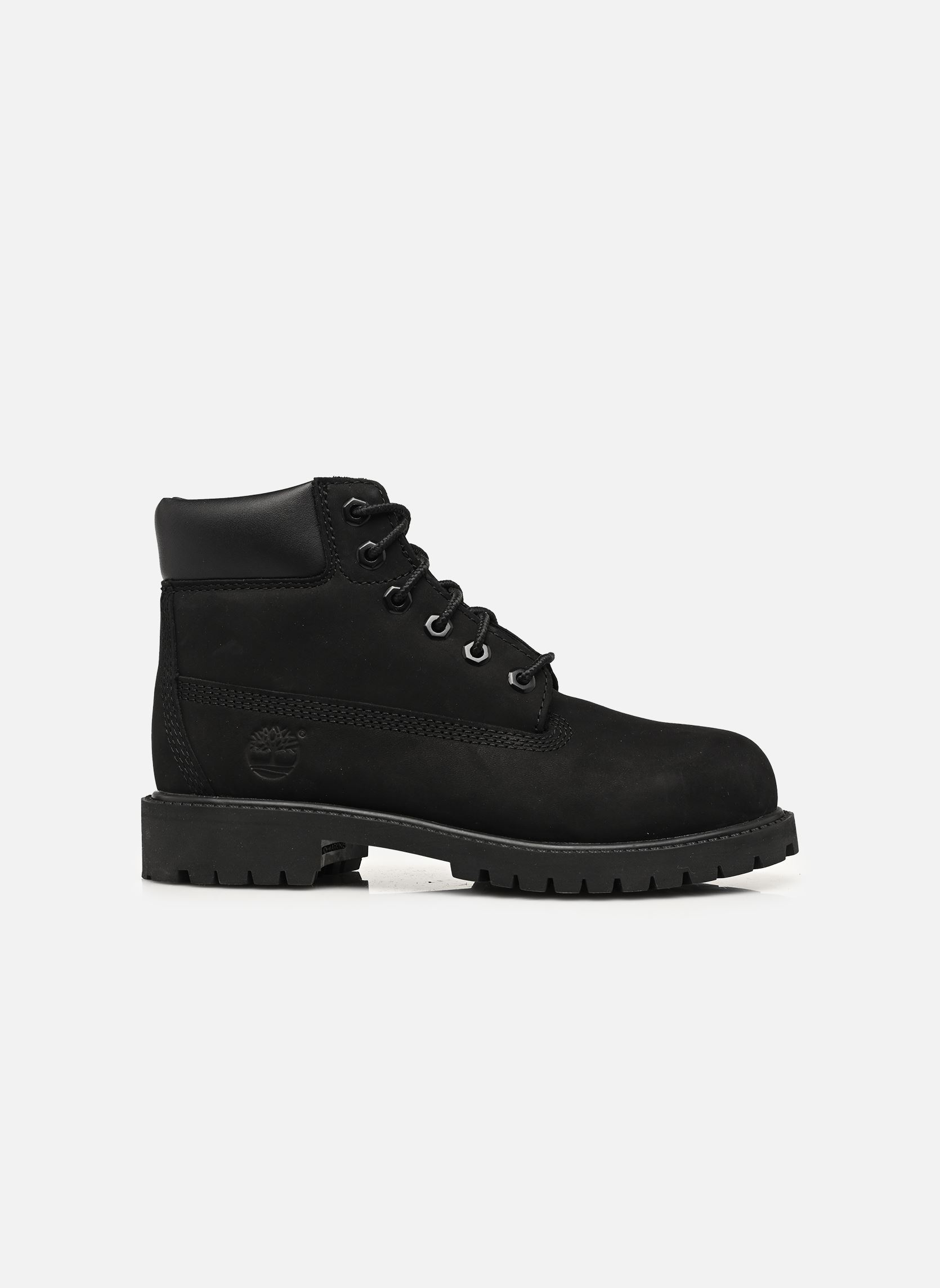 Bottines PREM 6 IN LACE WATERPROOF BOOT WHEAT garçon noir Timberland Bottines PREM 6 IN LACE WATERPROOF BOOT WHEAT garçon noir BLACK
