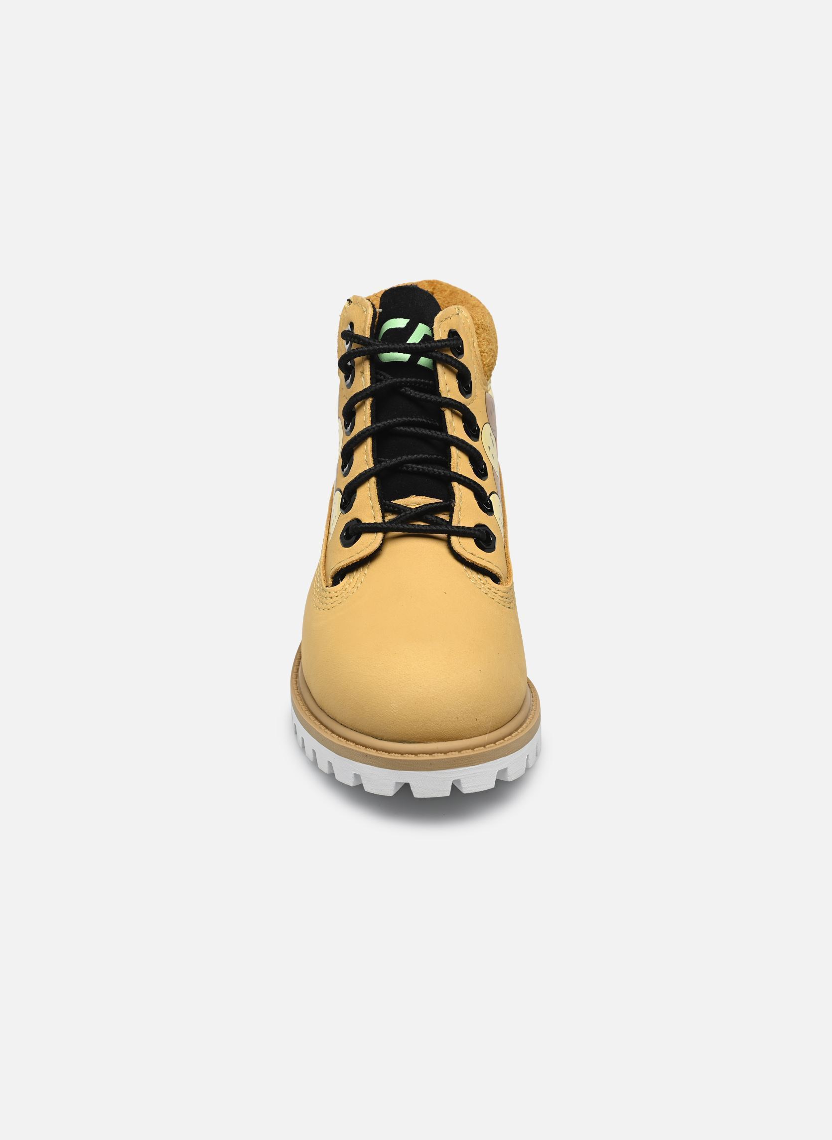 Bottines PREM 6 IN LACE WATERPROOF BOOT MDYLW T marron Timberland Bottines PREM 6 IN LACE WATERPROOF BOOT MDYLW T marron MEDIUM YELLOW W PRINT