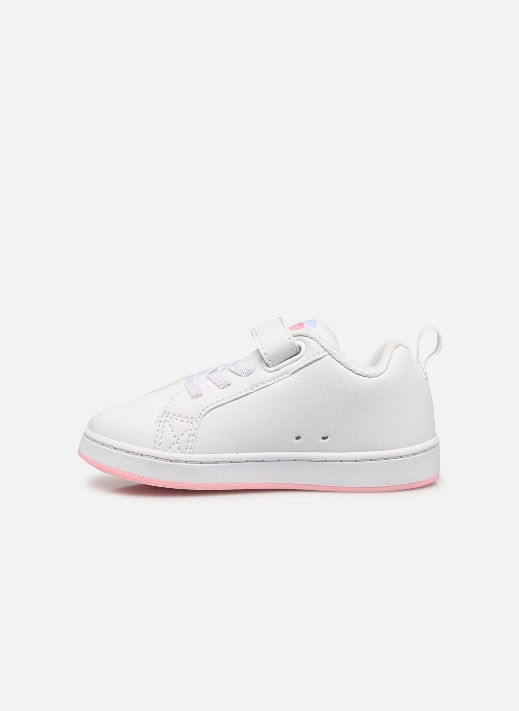 Baskets COURT GRAFFIK ELASTIC TODDLER fille blanc DC Shoes Baskets COURT GRAFFIK ELASTIC TODDLER fille blanc White/pink