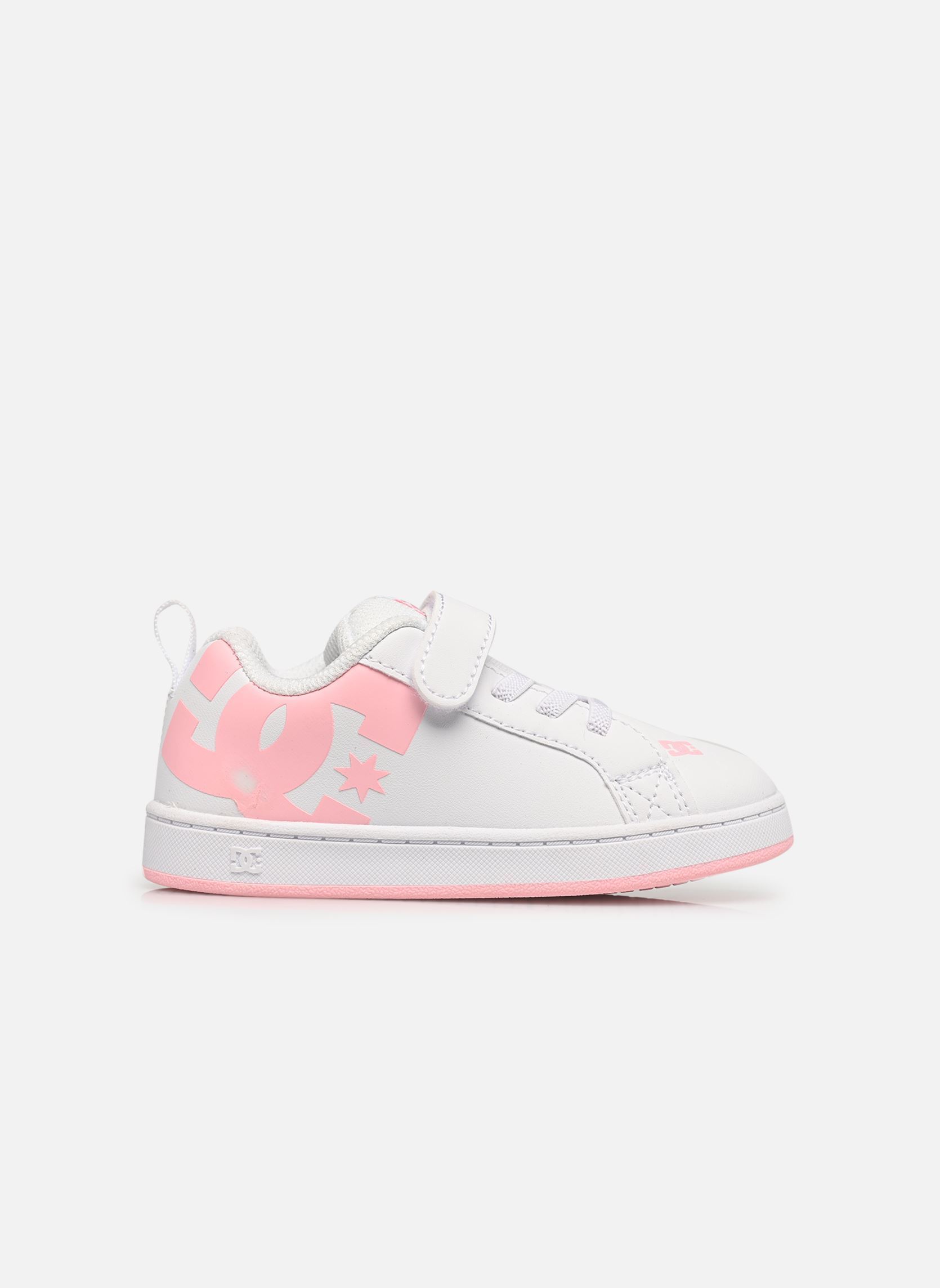 Baskets COURT GRAFFIK ELASTIC TODDLER fille blanc DC Shoes Baskets COURT GRAFFIK ELASTIC TODDLER fille blanc White/pink
